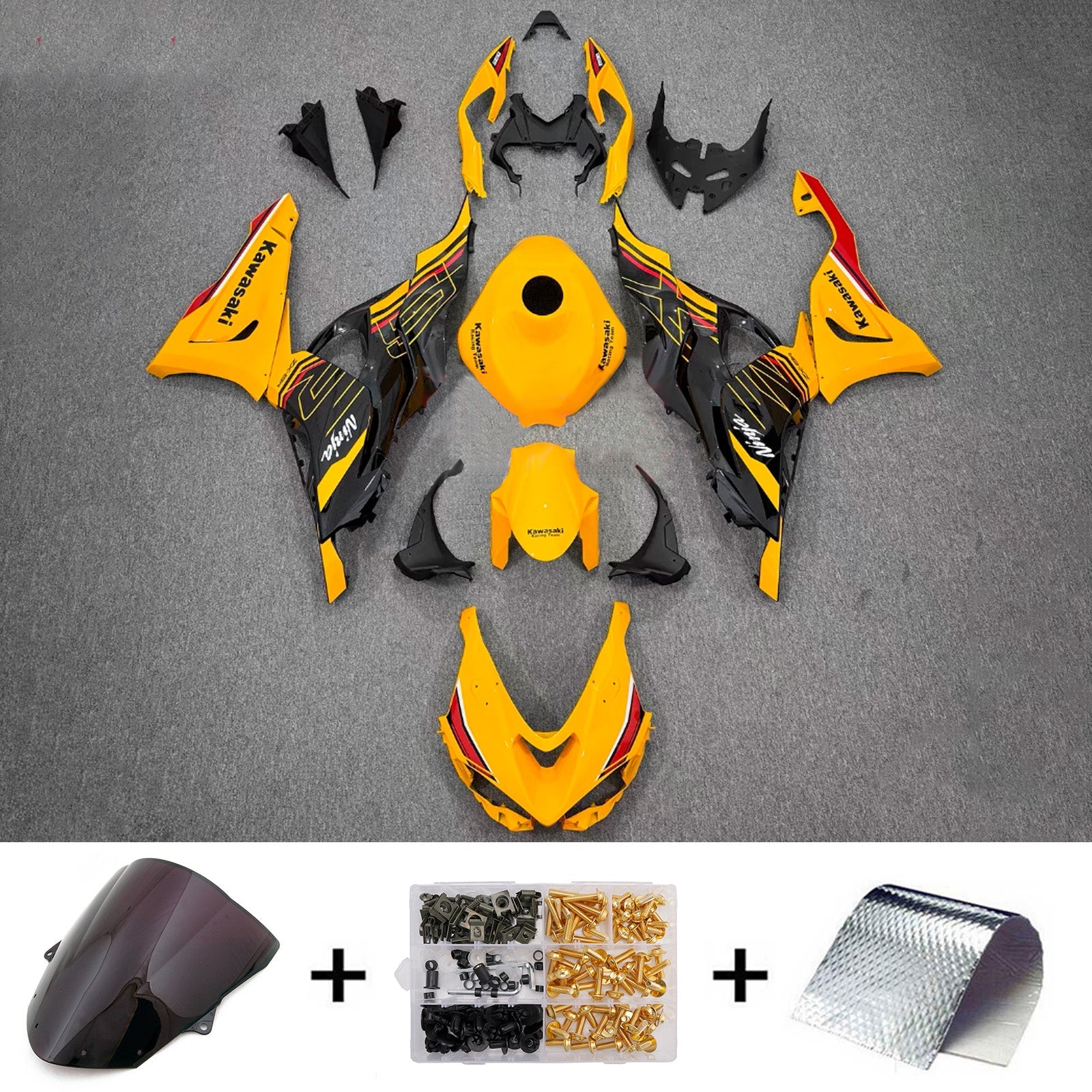 Injection Fairing Kit Bodywork Plastic ABS fit For Kawasaki ZX-6R 2024-2025