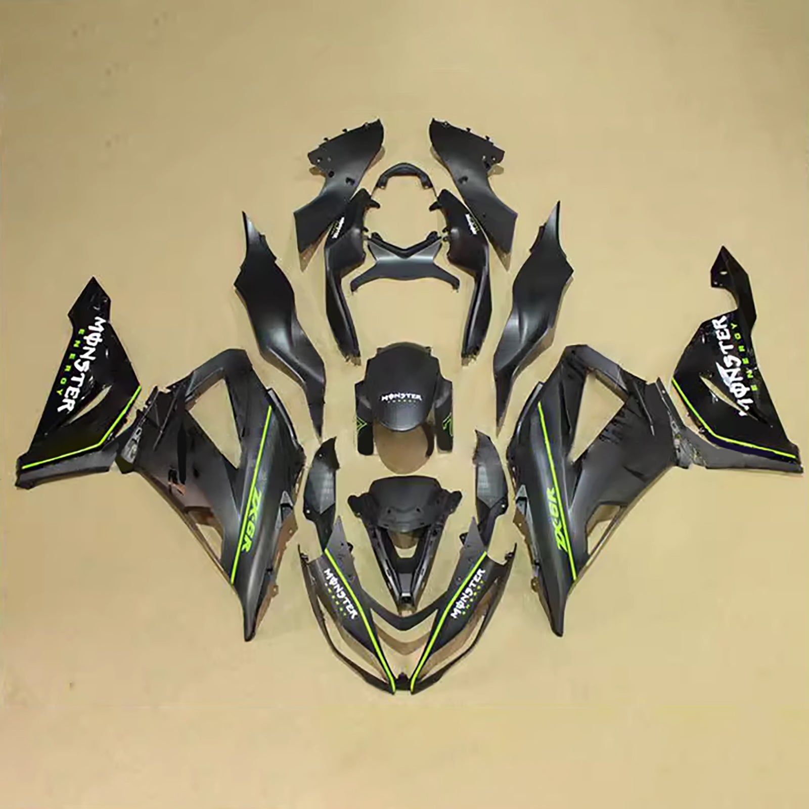 Injection Fairing Kit Bodywork Plastic ABS fit For Kawasaki ZX6R 636 2013-2018