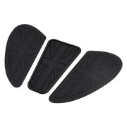 3x Fuel Petrol Tank Custom Knee Pads Union Jack For Bonneville T100 T120 Bobber