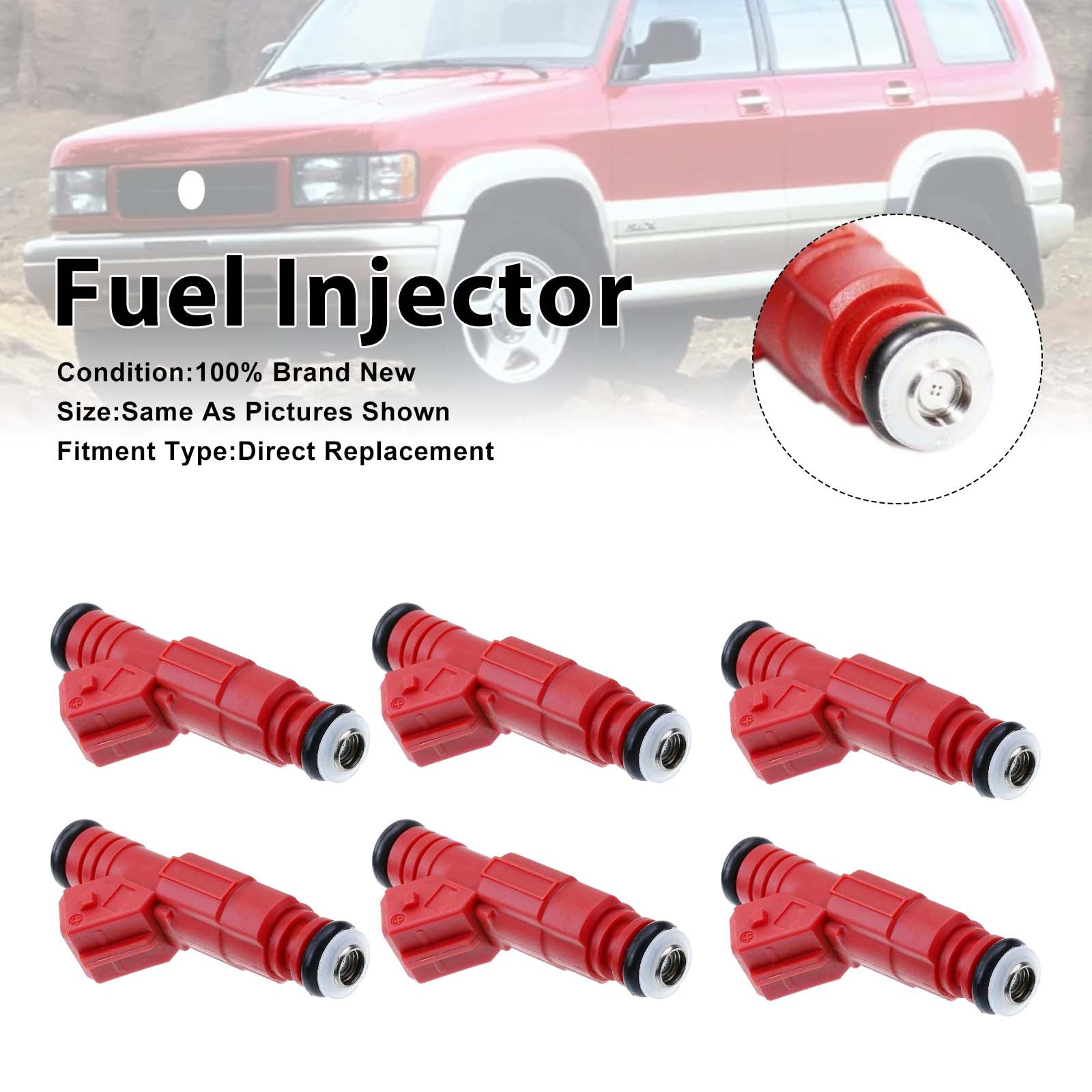 6Pcs Fuel Injector For Honda Passport For Isuzu Rodeo 1998-1999 0280155735