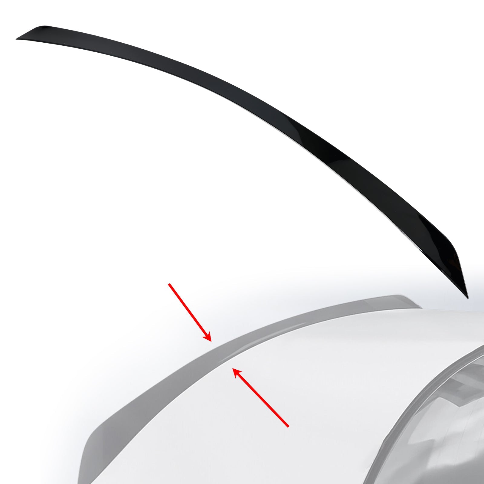 Gloss Black Rear Boot Spoiler For Mercedes E Class W213 16-20 E63S Style