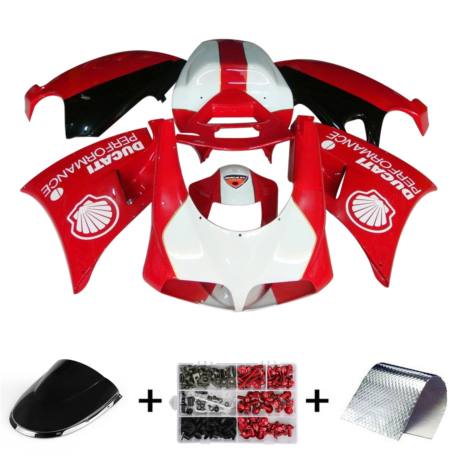 1996-2002 Ducati 996 748 916 998 Fairing Kit Bodywork ABS #103