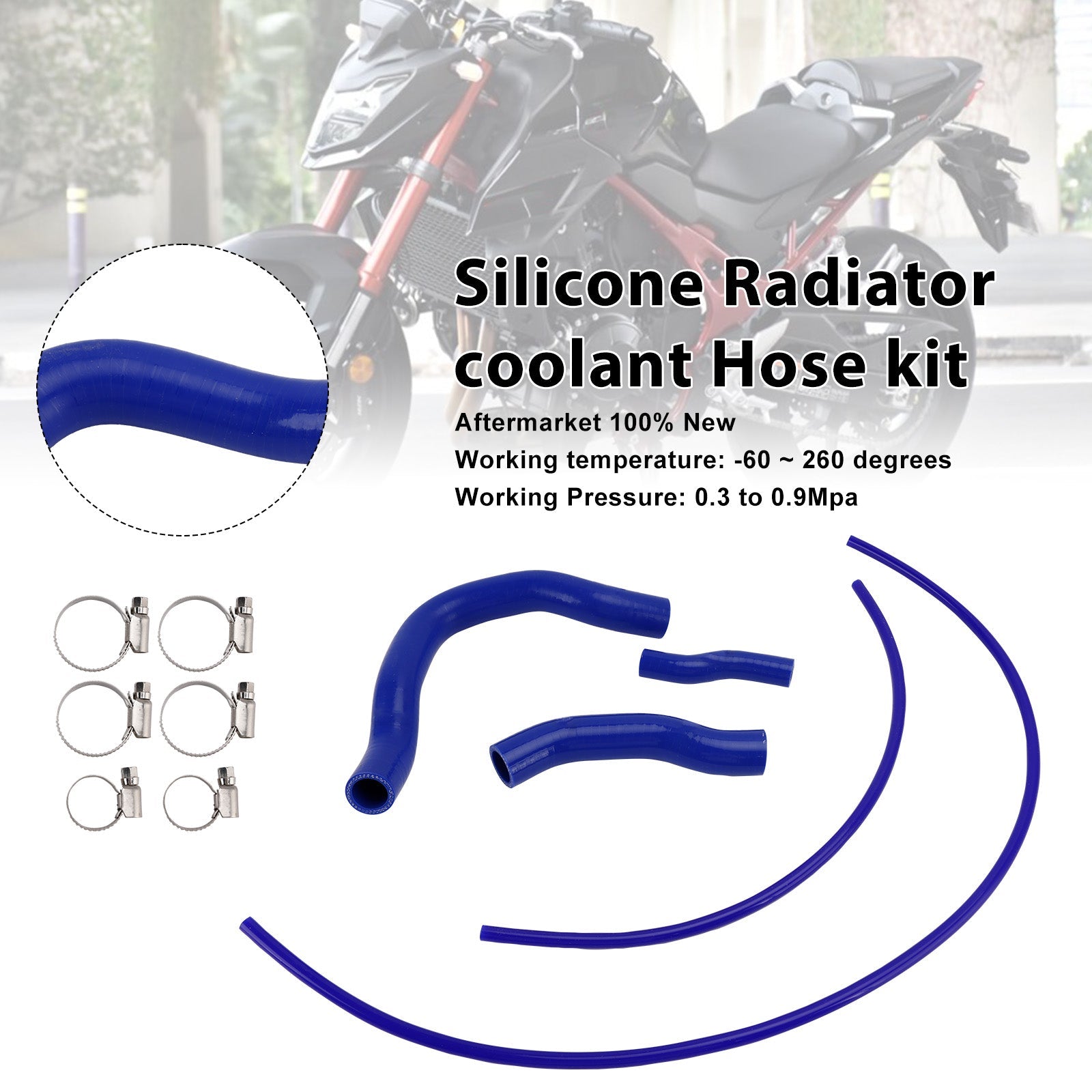 2023-2025 Honda CB750 Hornet Silicone Radiator coolant Hose