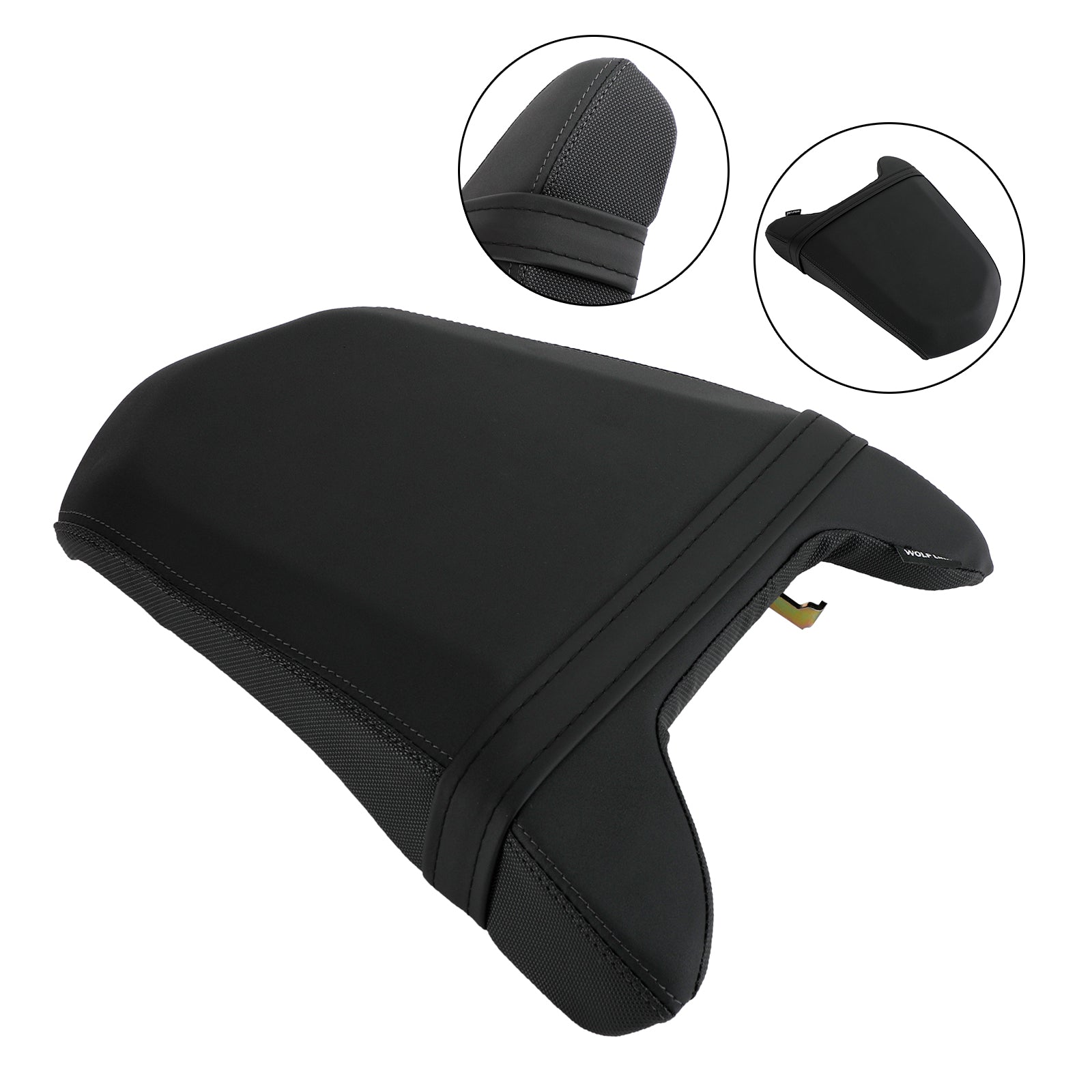 19-23 Honda Cbr 650R Rear Passenger Seat Cushion Thicken Pu Flat Black B