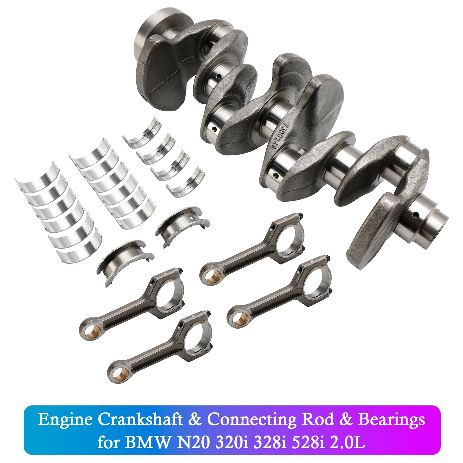 10/2010 - 12/2016 BMW 5 SERIES TOURING F11 Engine Crankshaft & Connecting Rod & Bearings 11217640165 11247624616