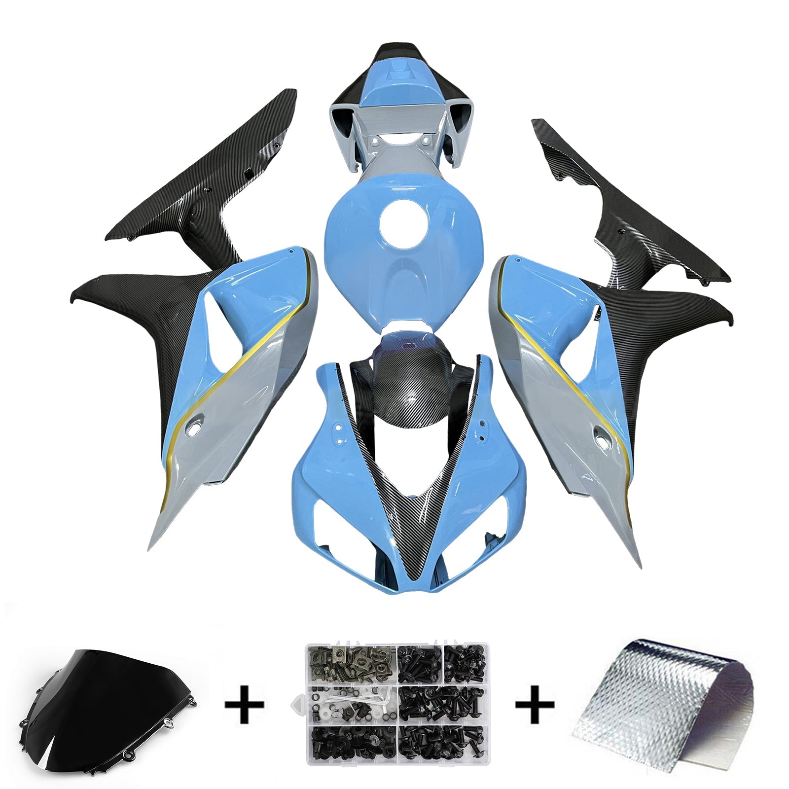 Injection Fairing Kit Bodywork Plastic ABS For Honda CBR1000RR 2006-2007