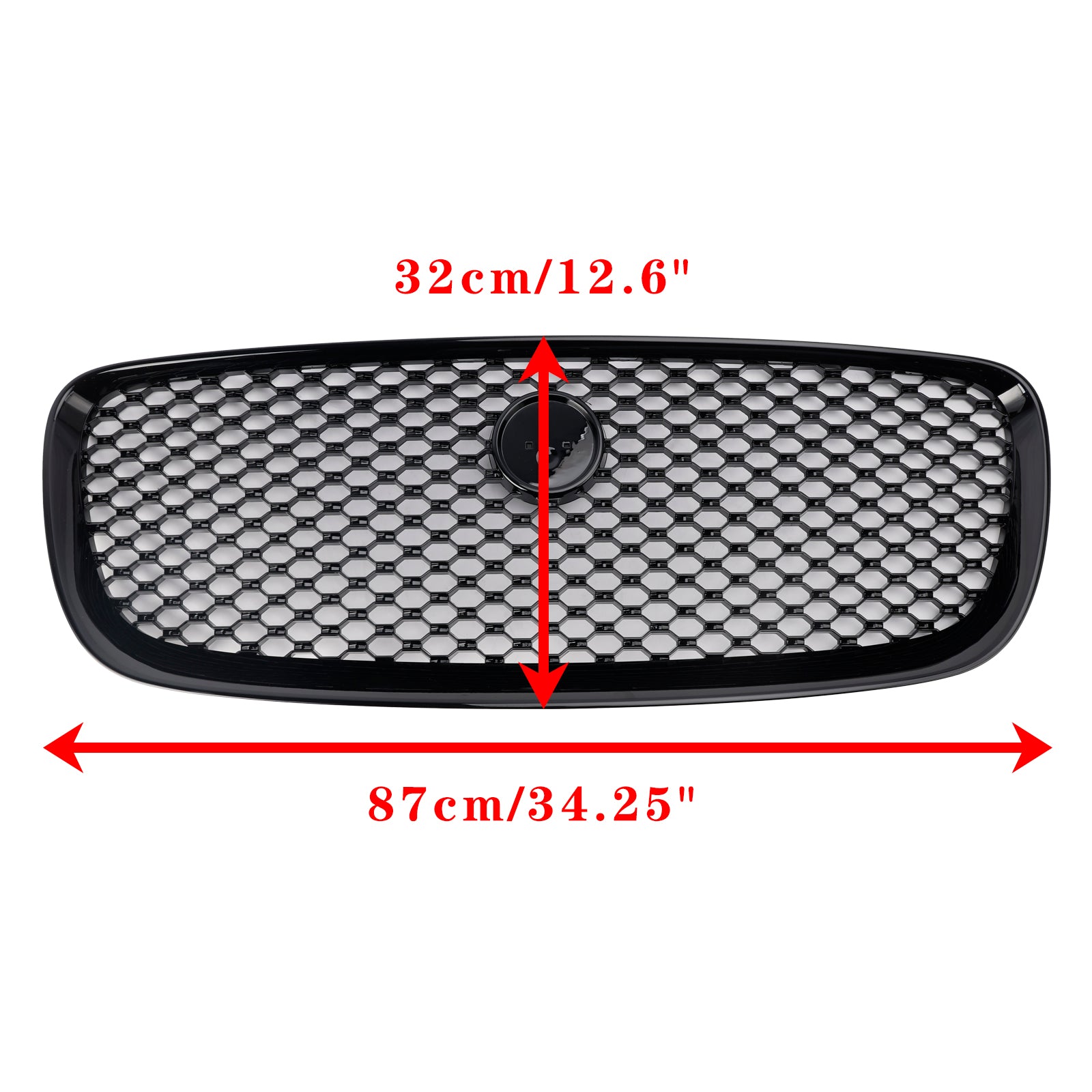 2016-2020 JAGUAR F-PACE X761 Gloss Black Front Bumper Grill Grille