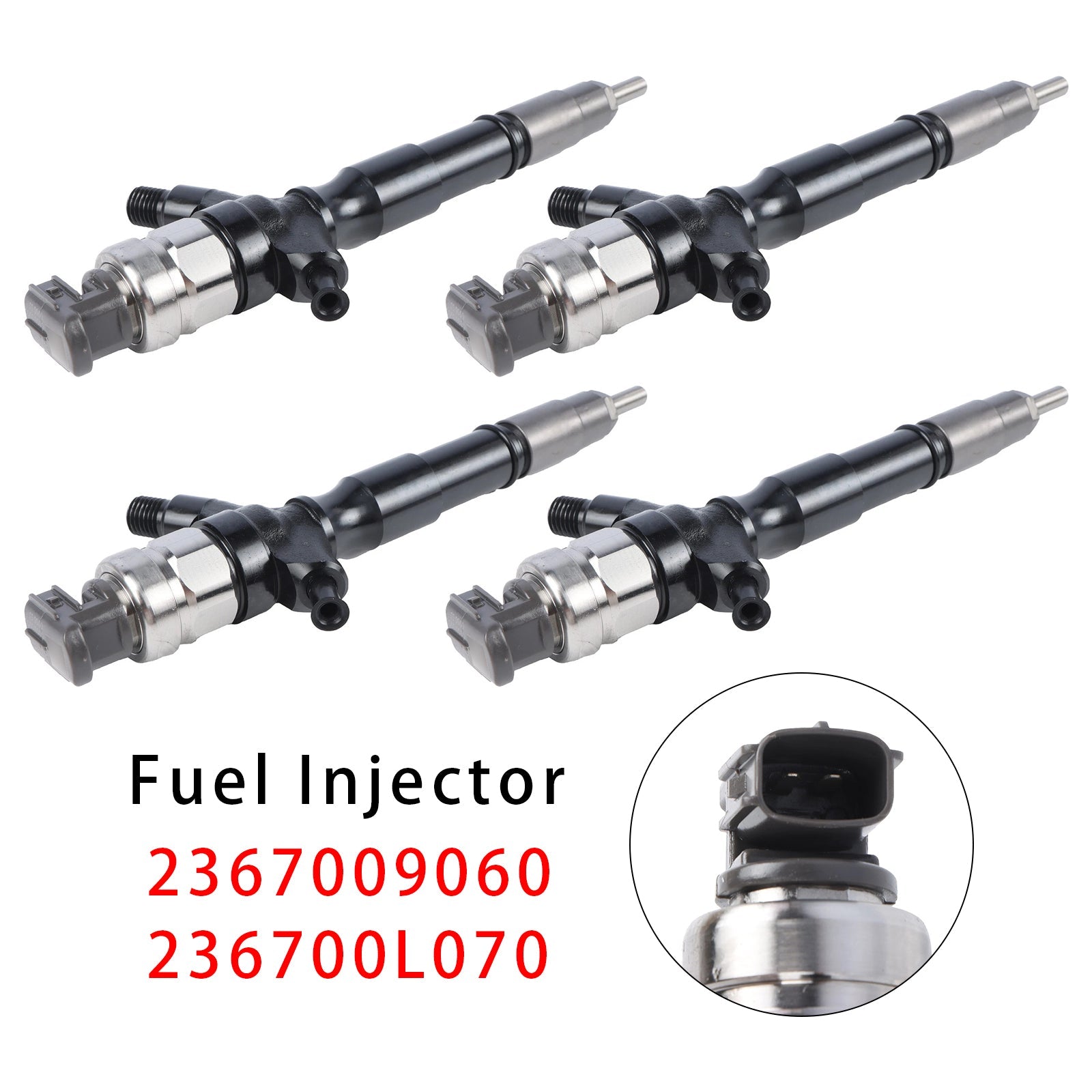 For Hilux VII Pick-up 4PCS Fuel Injector 095000-8740 23670-09060