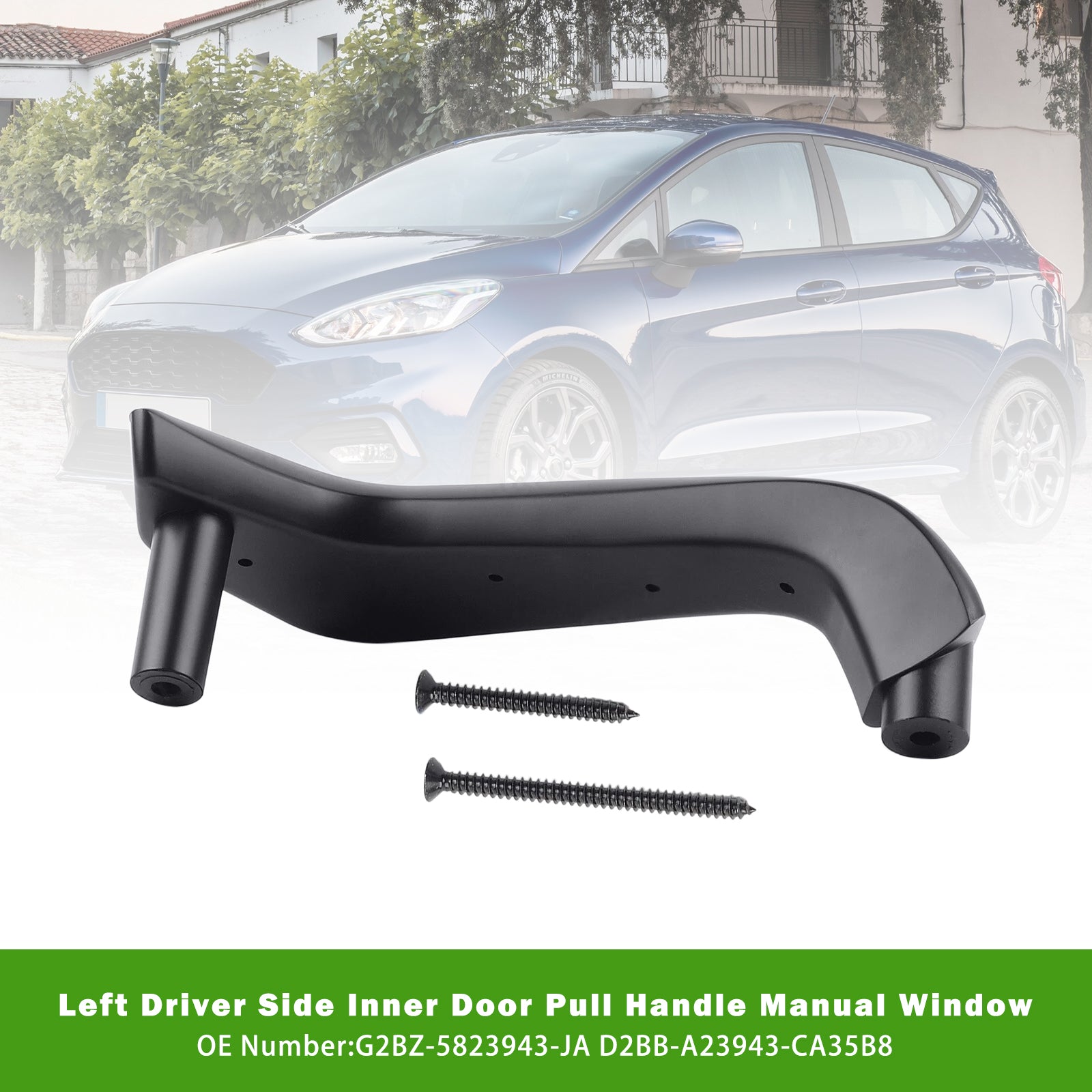2011-2020 Ford Fiesta Left Driver Side Inner Door Pull Handle G2BZ-5823943-JA