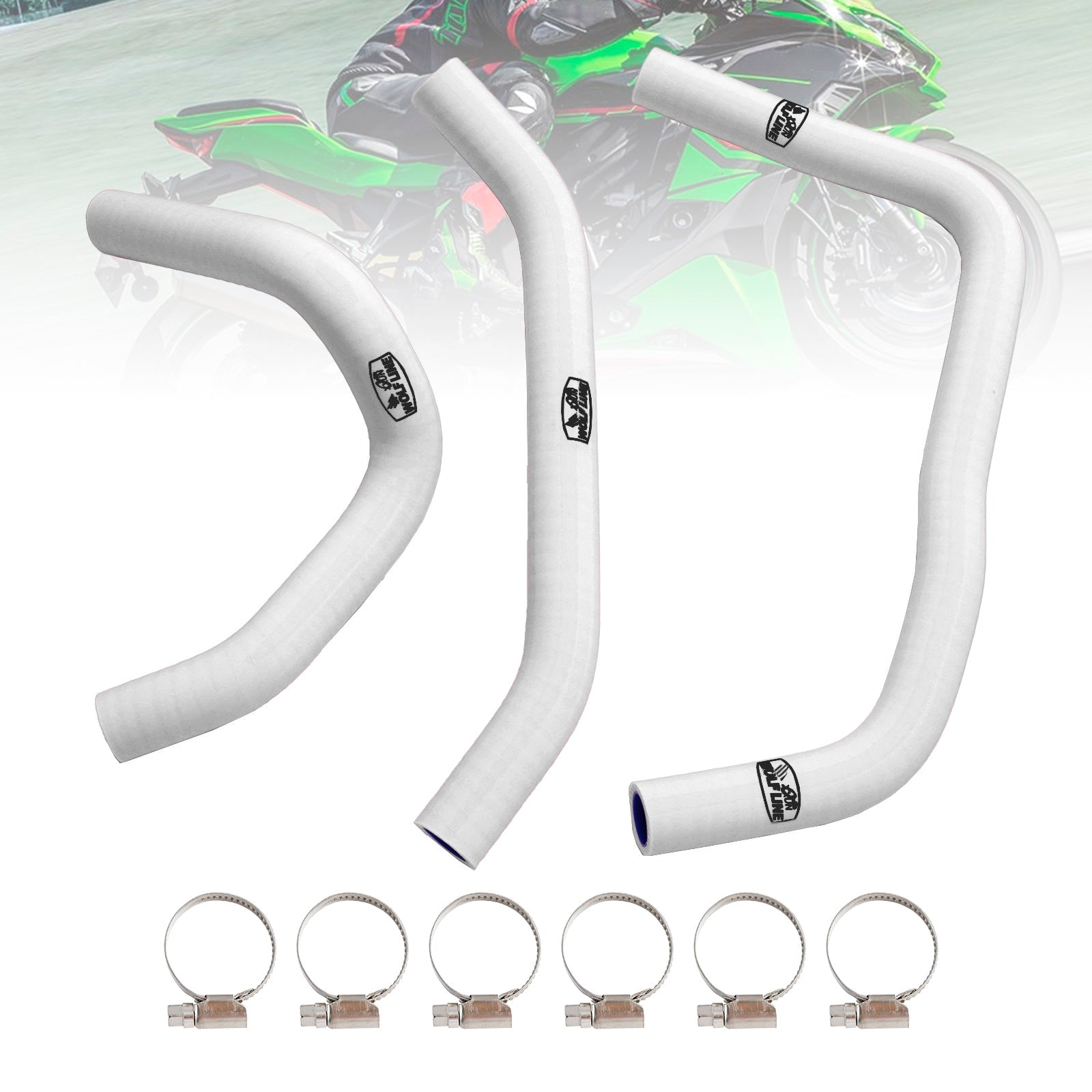 2023-2024 Kawasaki ZX4R ZX-4RR Silicone Radiator coolant Hose kit