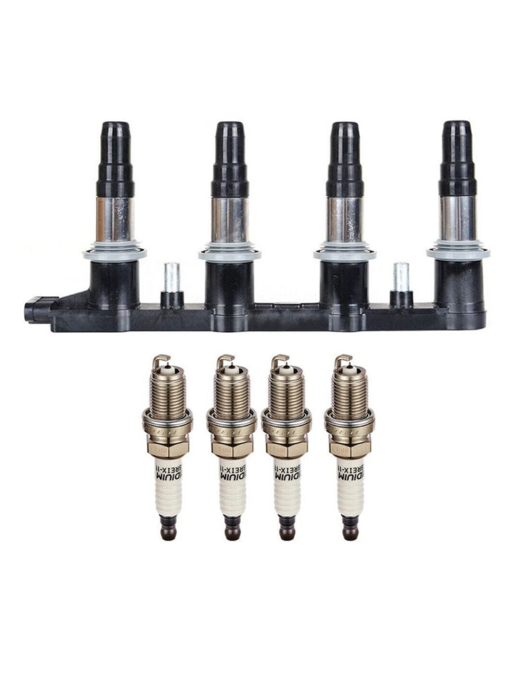 2012-2018 Chevrolet Sonic 1.8L 1x Ignition Coils +4x Spark Plugs 55561655