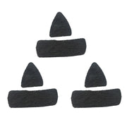 3 Pair Archery Fur Arrow Rest Leather Traditional Recurve Bow Longbow Hunting
