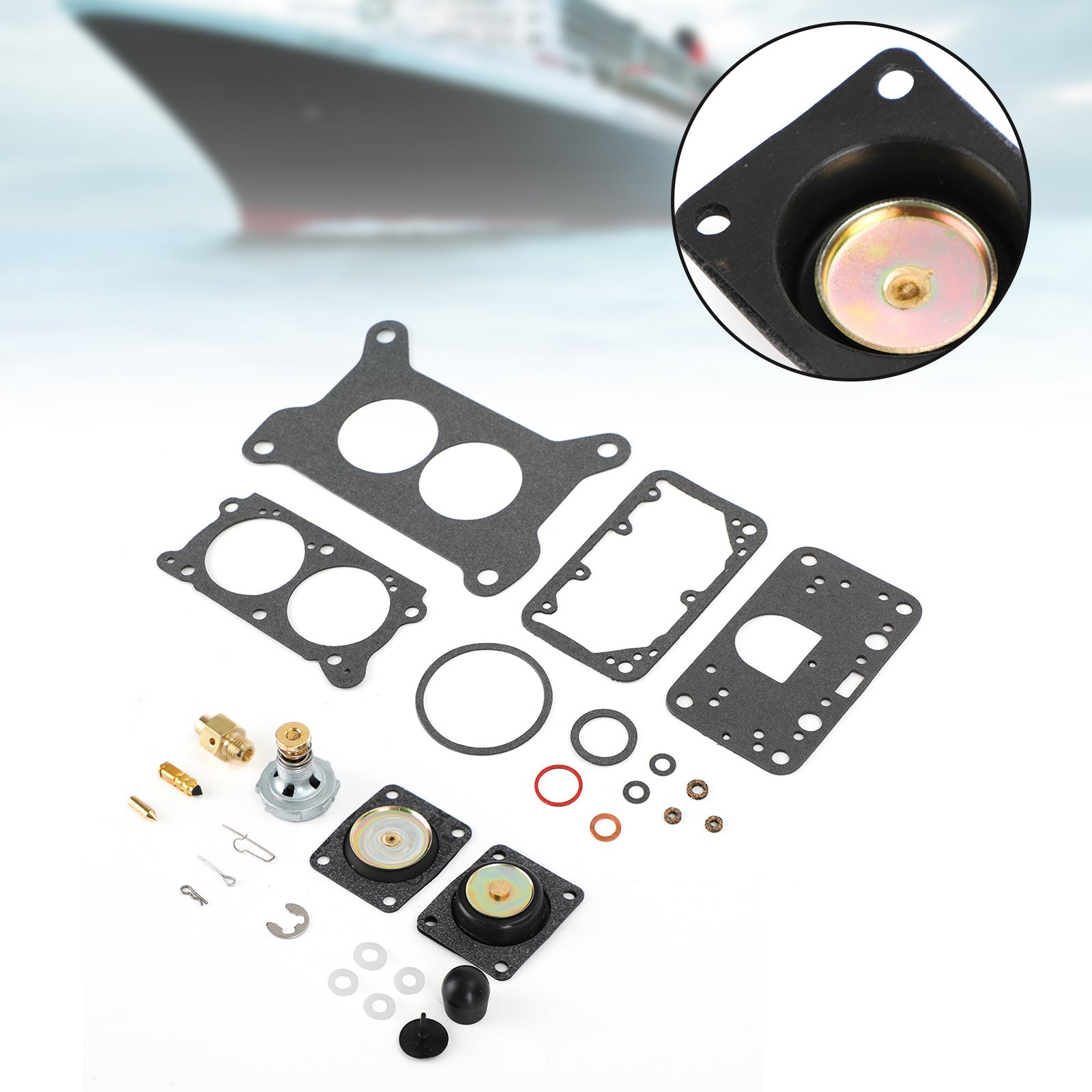 Carburetor Carb Rebuild Kit fit for Volvo Penta 21533400 4.3L 5.7L 5.0L