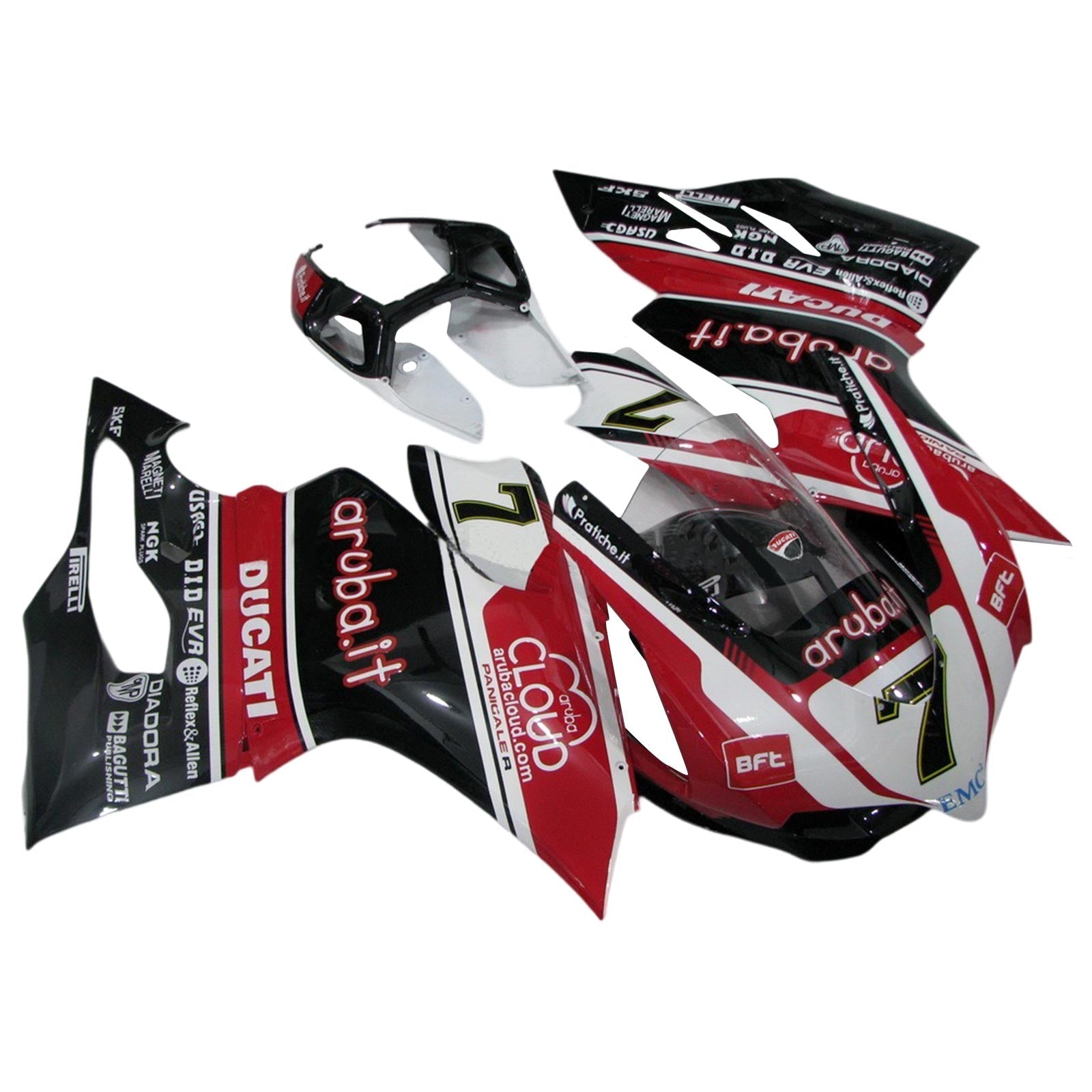 2012-2015 Ducati 1199 899 Injection Fairing Kit Bodywork Plastic ABS#107