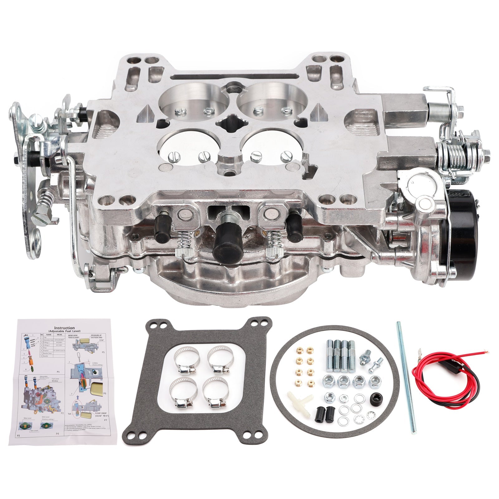 Carburetor 1400 600 CFM 4 Barrel Electric Choke Square Bore 4-Barrel Air Valve
