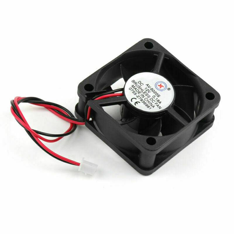 Pin Wire Fan 2 Brushless DC PC 0.18A Cooling 12V Computer 5020s 50x50x20mm F10