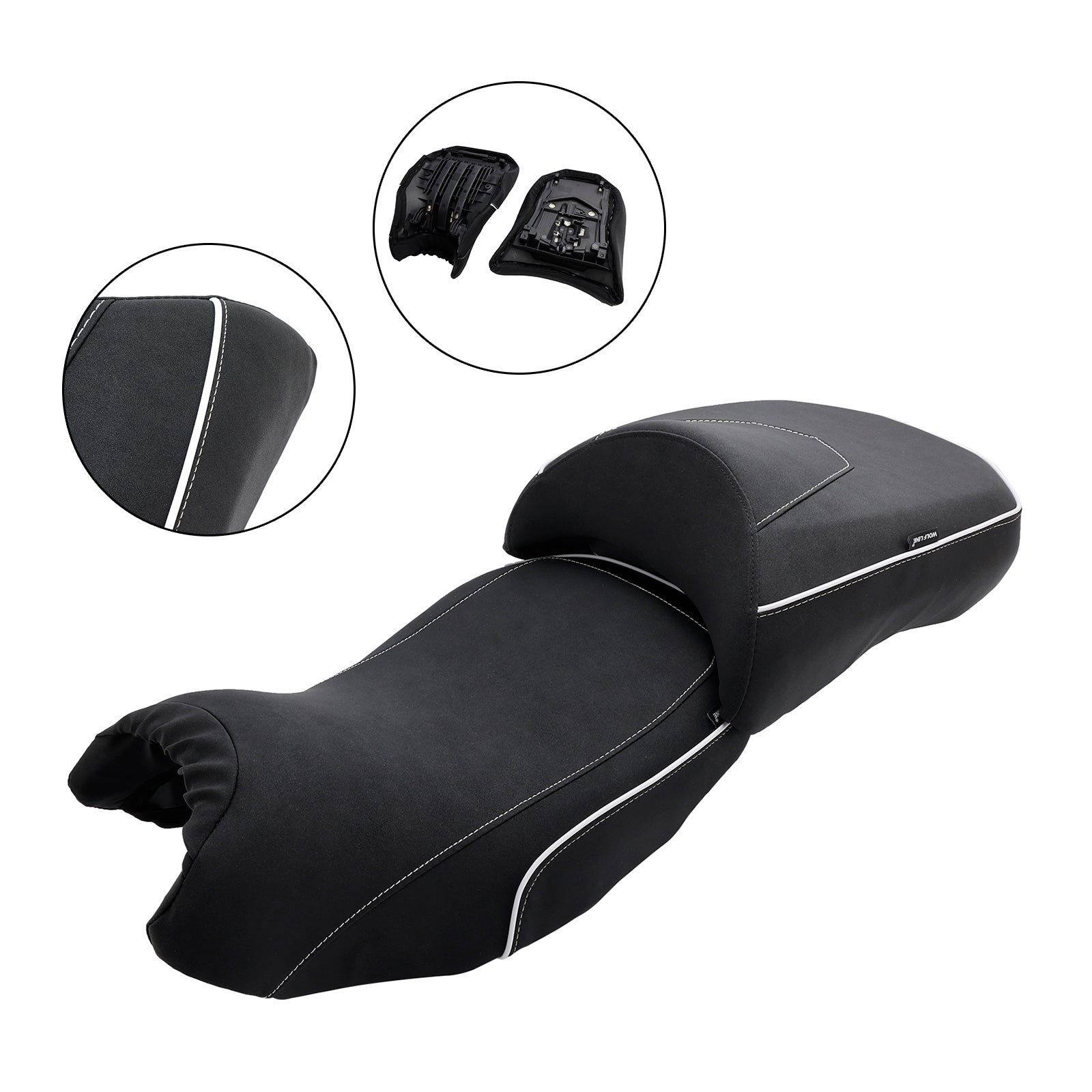2019-2023 BMW R1250GS/GS ADV Replace Front Rear Driver Passenger Seat Black