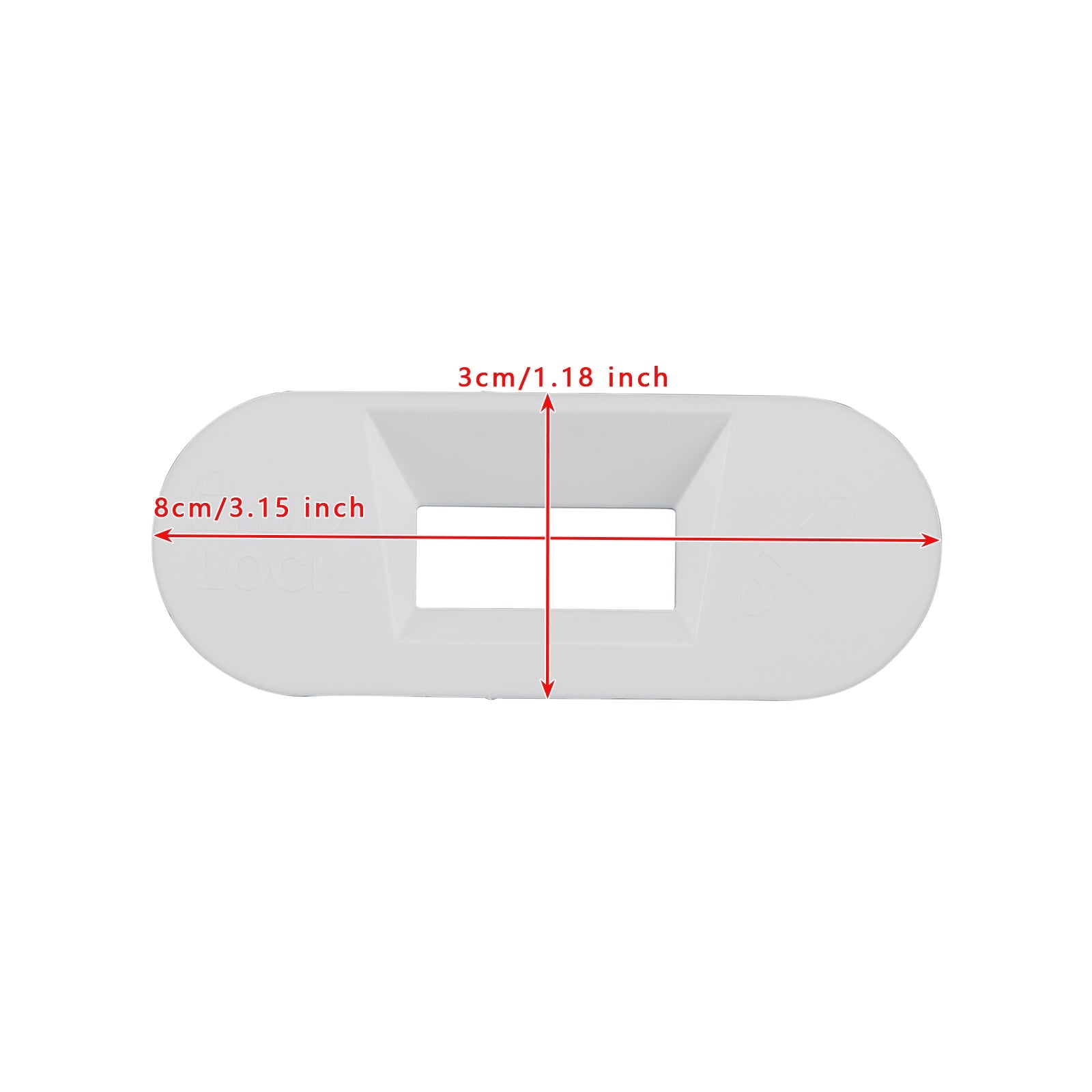 W11545554 Washer Lid Lock Bezel White