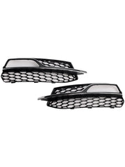 2013-2016 AUDI A3 S3 S-Line Front Lower Bumper Fog Light Cover Grill 8V3807682G 8V3807681G