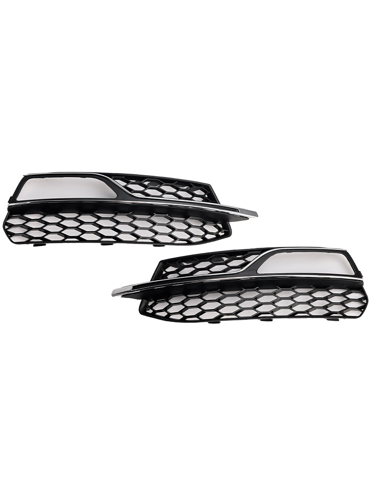 2013-2016 AUDI A3 S3 S-Line Front Lower Bumper Fog Light Cover Grill 8V3807682G 8V3807681G