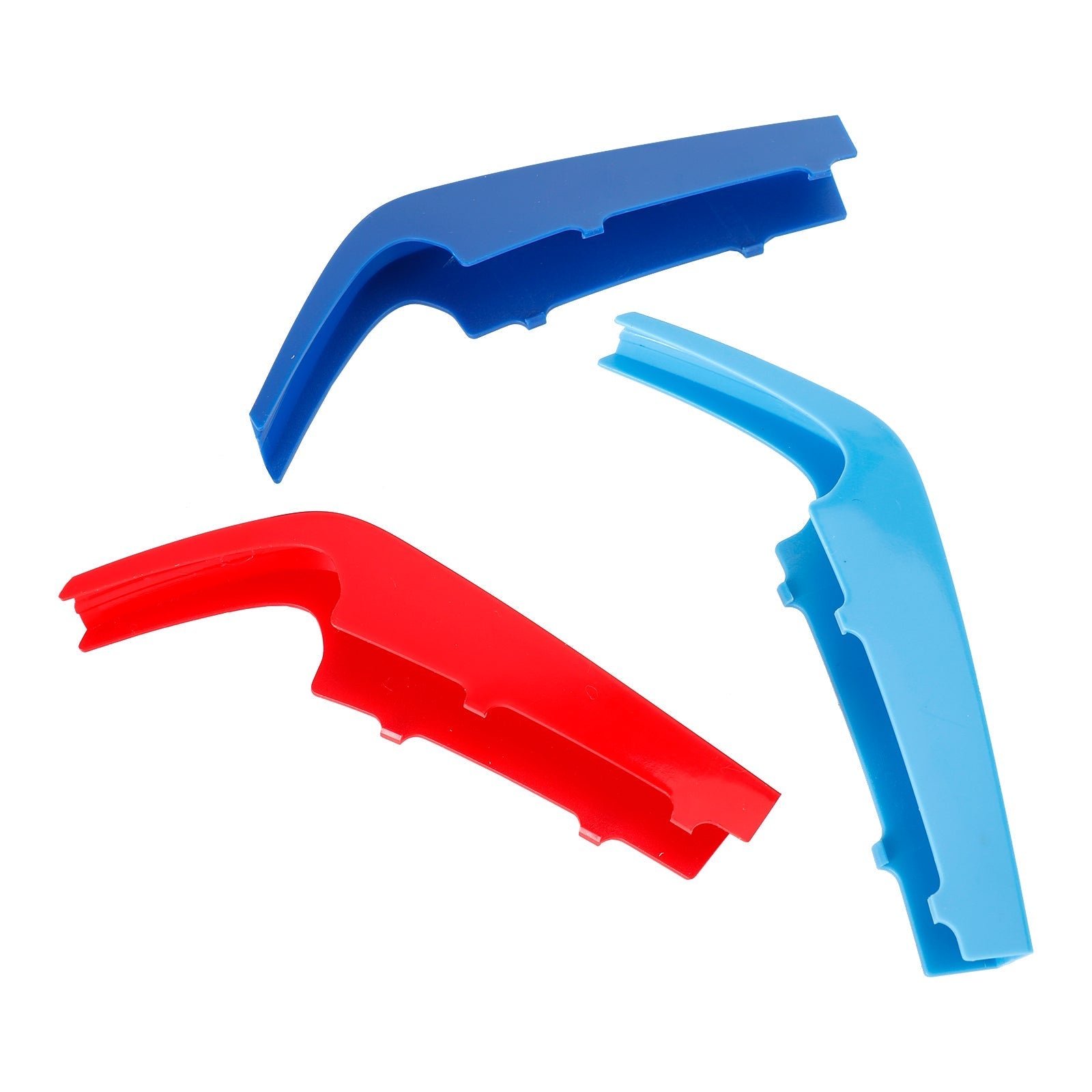BMW 3 Series 2023 Tri-Colour Front Grille Grill Cover Strips Clip Trim