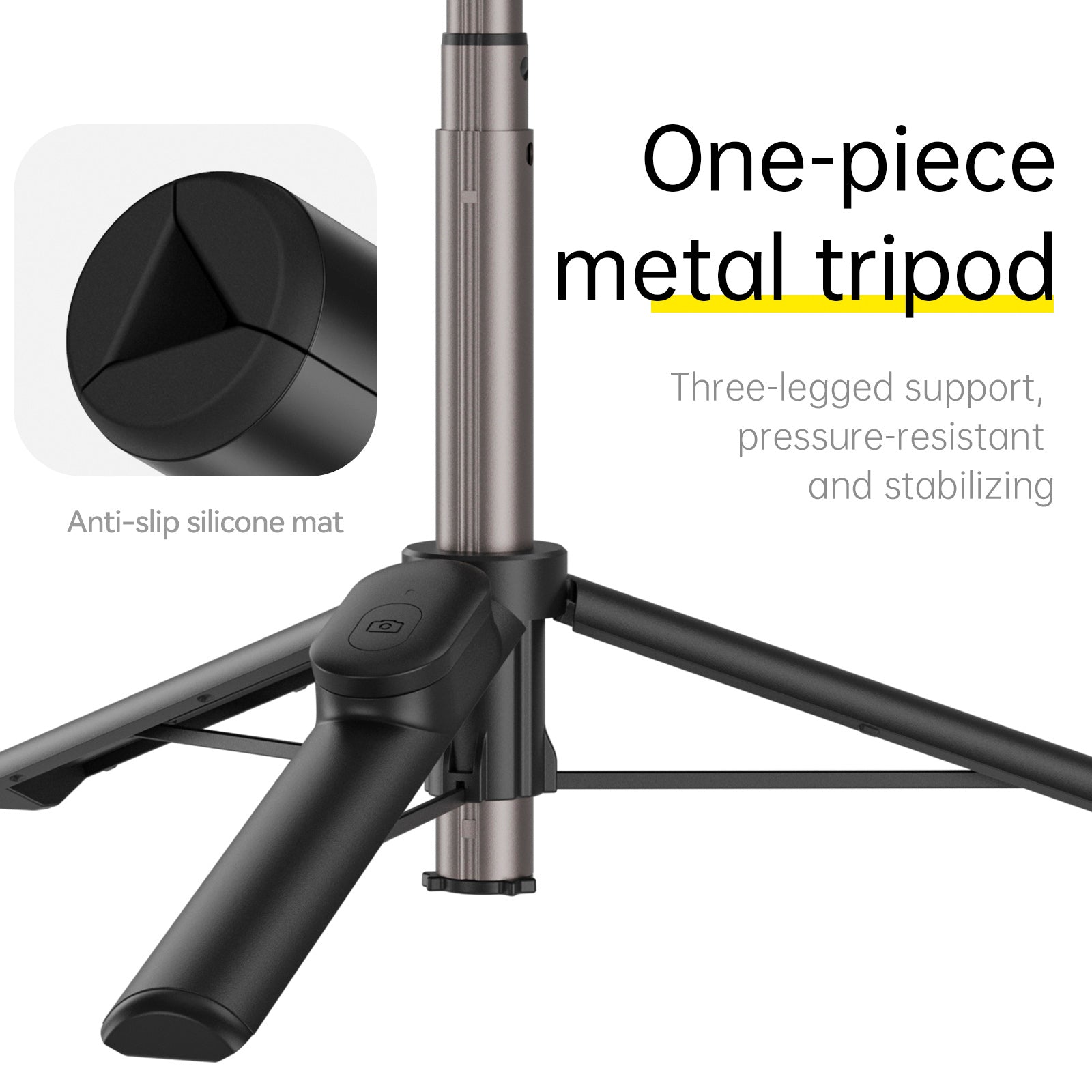 Magnetic Mobile Phone Mini Selfie Stick Magesafe Bluetooth Aluminum Alloy Tripod