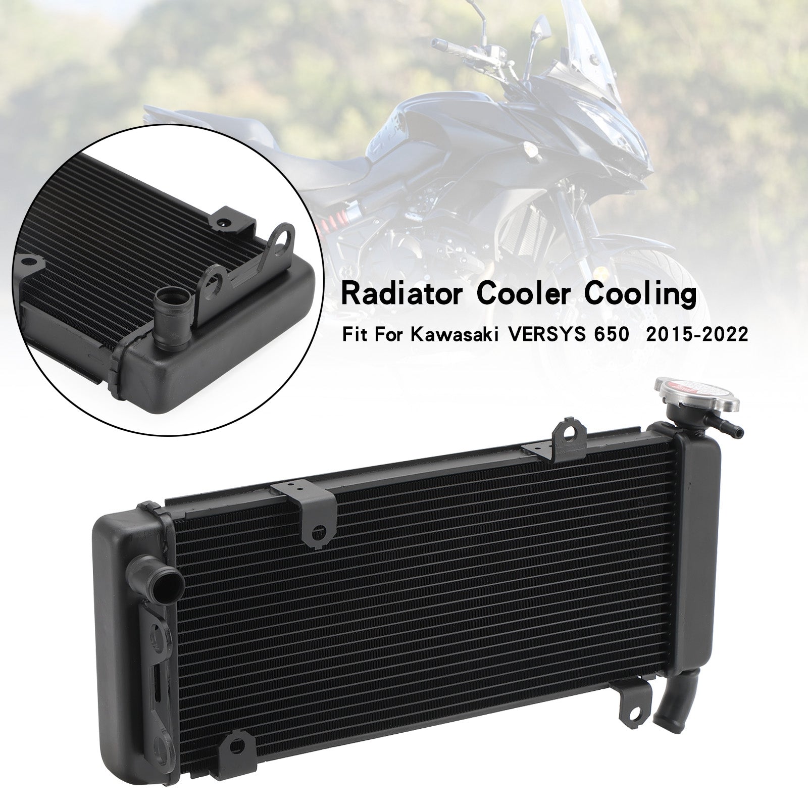 2015-2022 Kawasaki VERSYS 650 Aluminum Radiator Cooling Engine Cooler