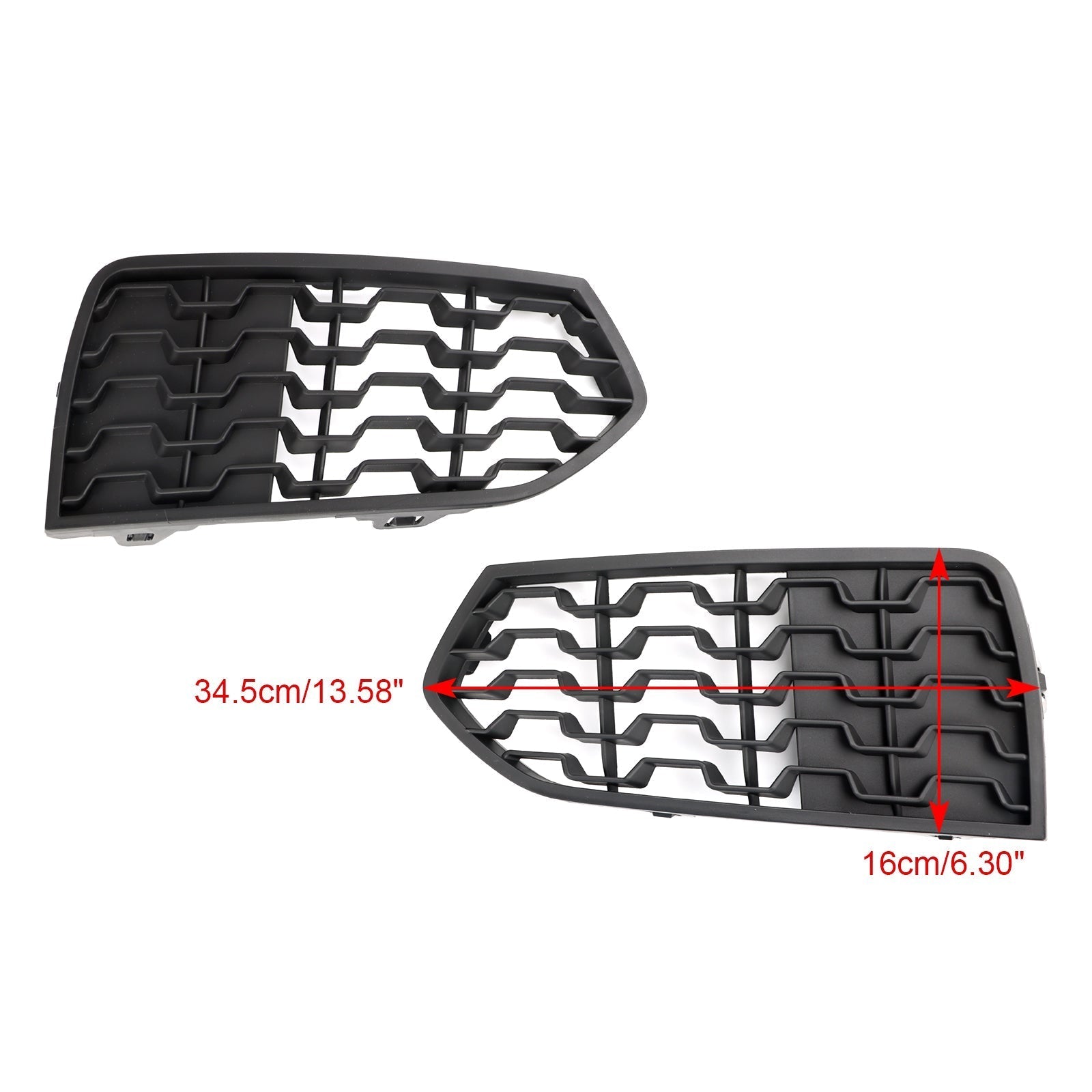 2014-2017 BMW 2-Series F23 Front Bumper M Fog Light Grilles Grill 2PCS