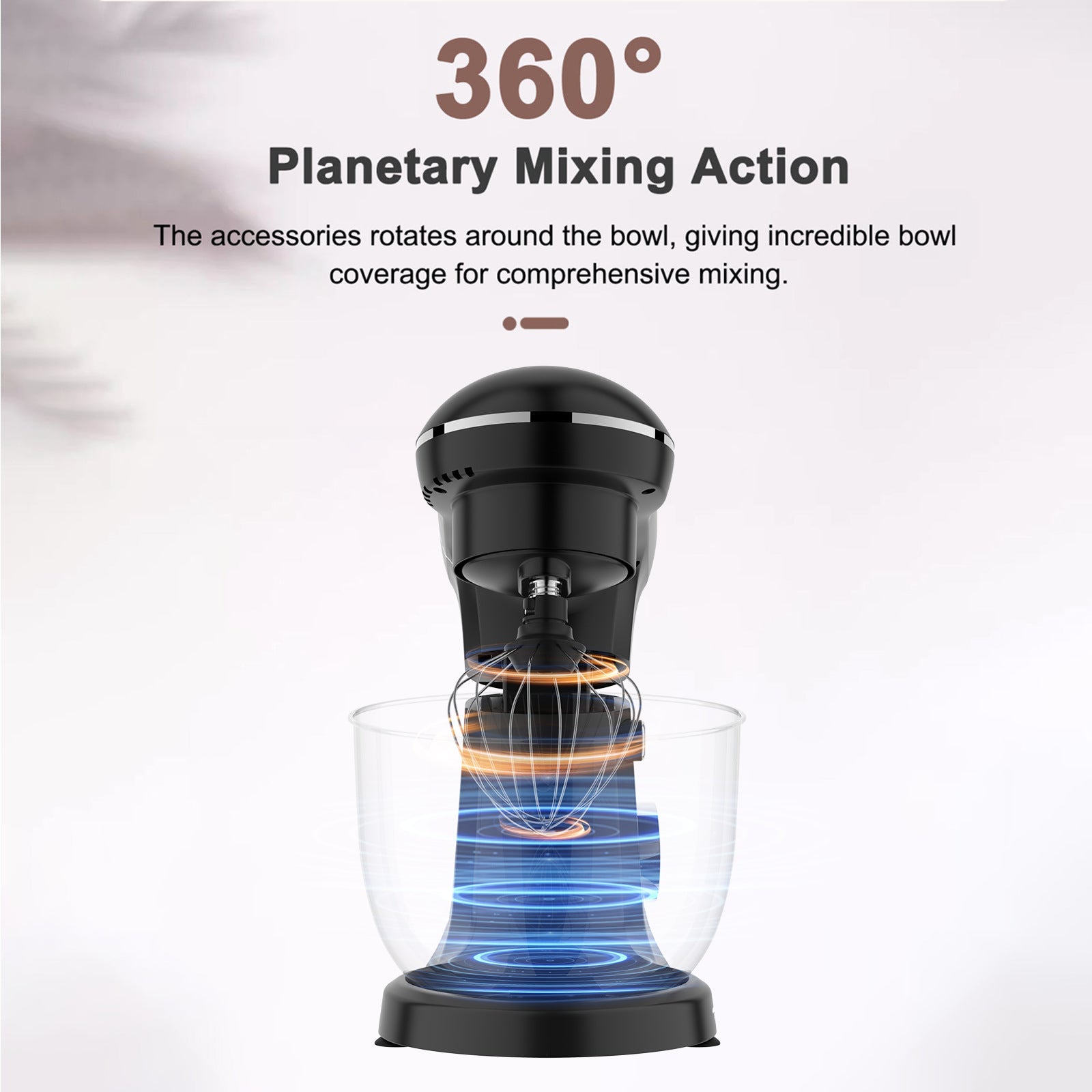 Dough Hook Electric dough mixers are suitable for home use. Balloon Whisk 5.2L Stand Mixer 3-In-1 Kitchen Mixer with Flat Beater