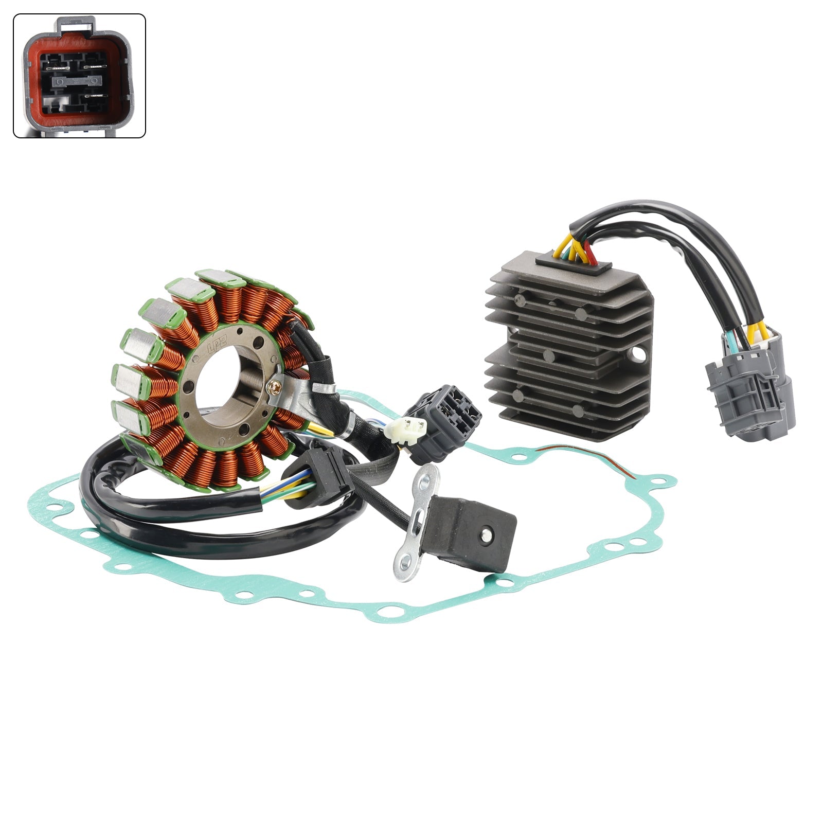 2010-2016 Kymco Maxxer 250 Stator Regulator Gasket Kit 31120-LBA7-90A 31600-LBA7-900