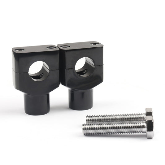 7/8??2mm Motor Aluminium Handle Bar Mount Risers Clamp For ATV Quad Dirt Black