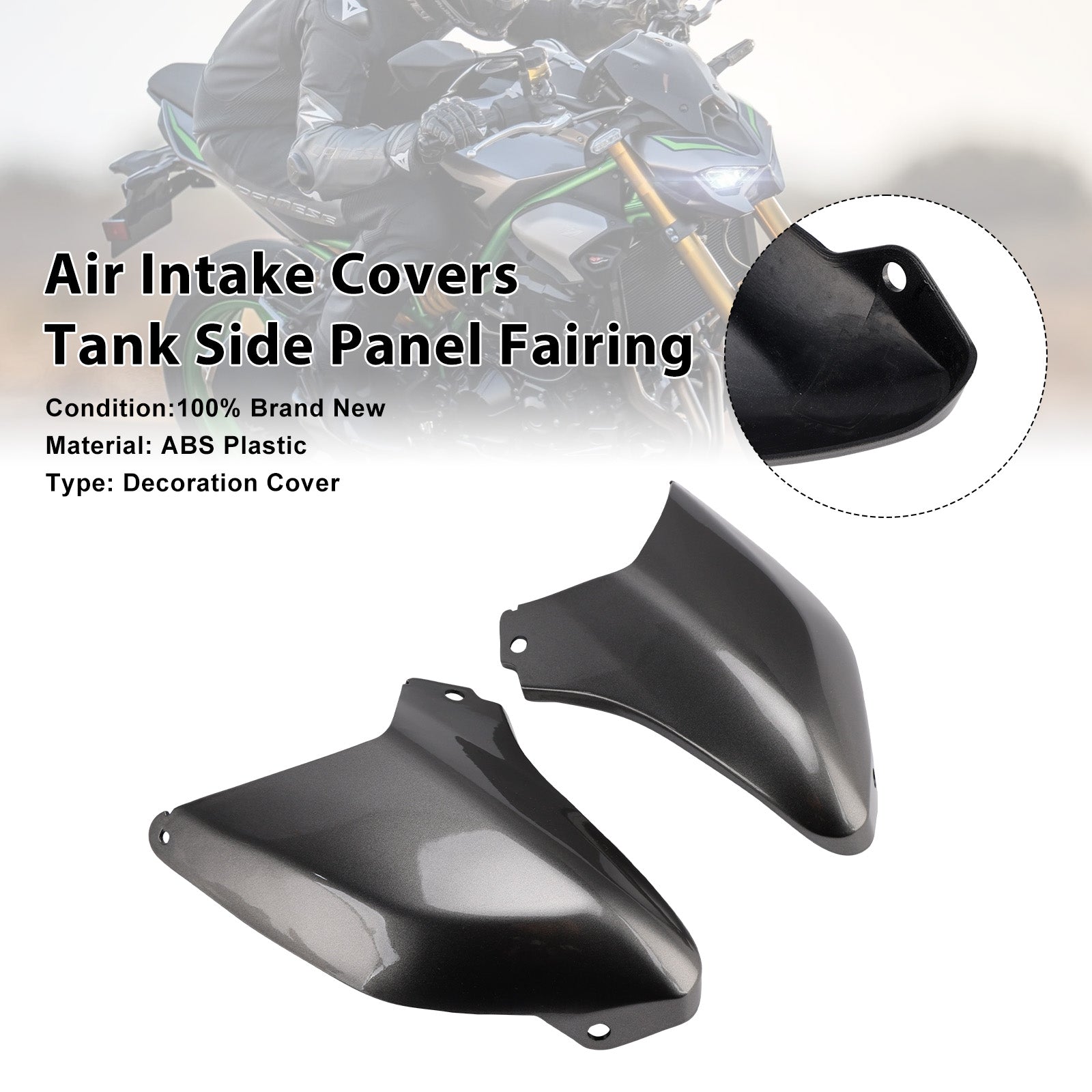 Air Intake Covers Tank Side Panel Fairing For Kawasaki Z900 2025-2026