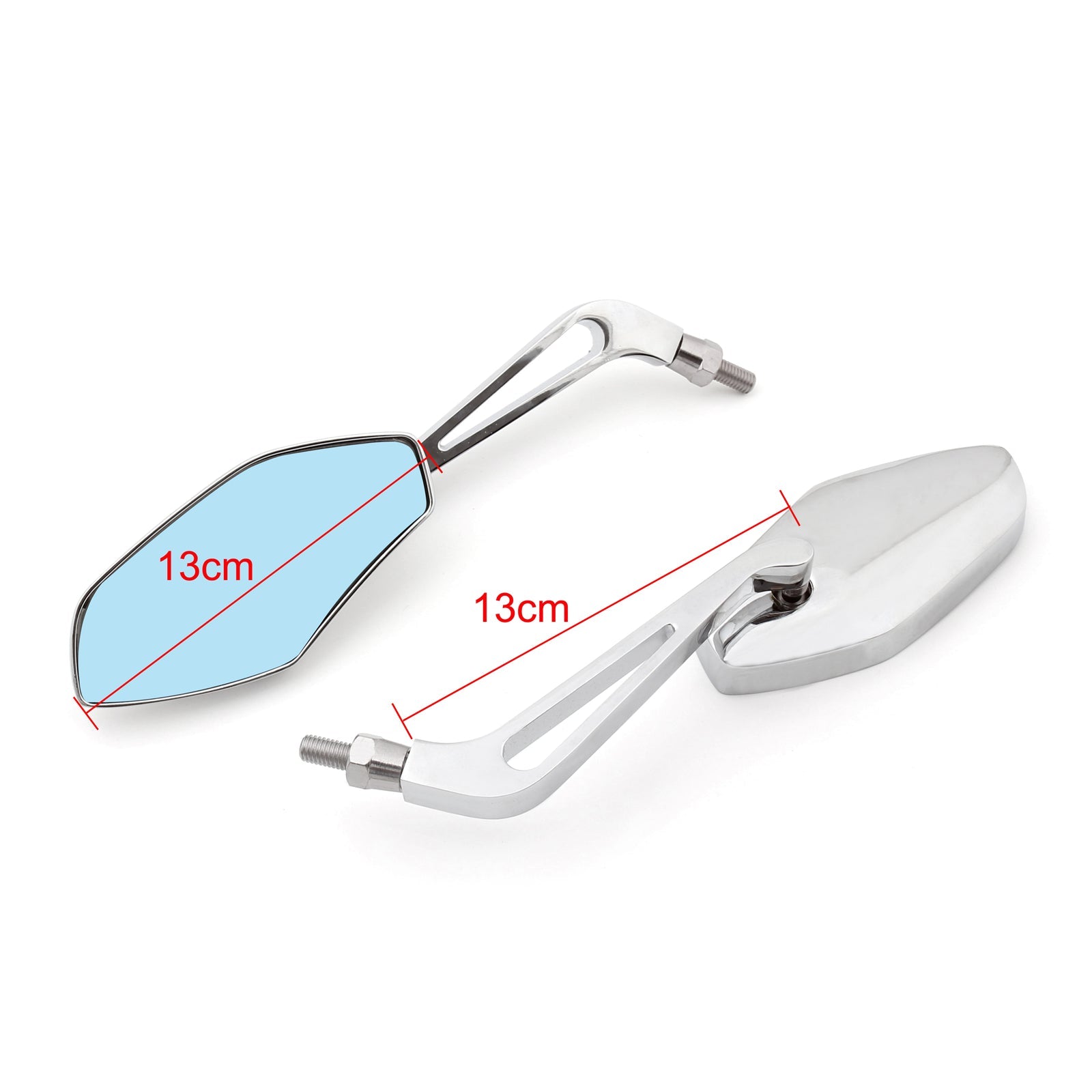 Harley 8mm 10mm Universal Motorcycle Cruiser Side Rear View Mirrors