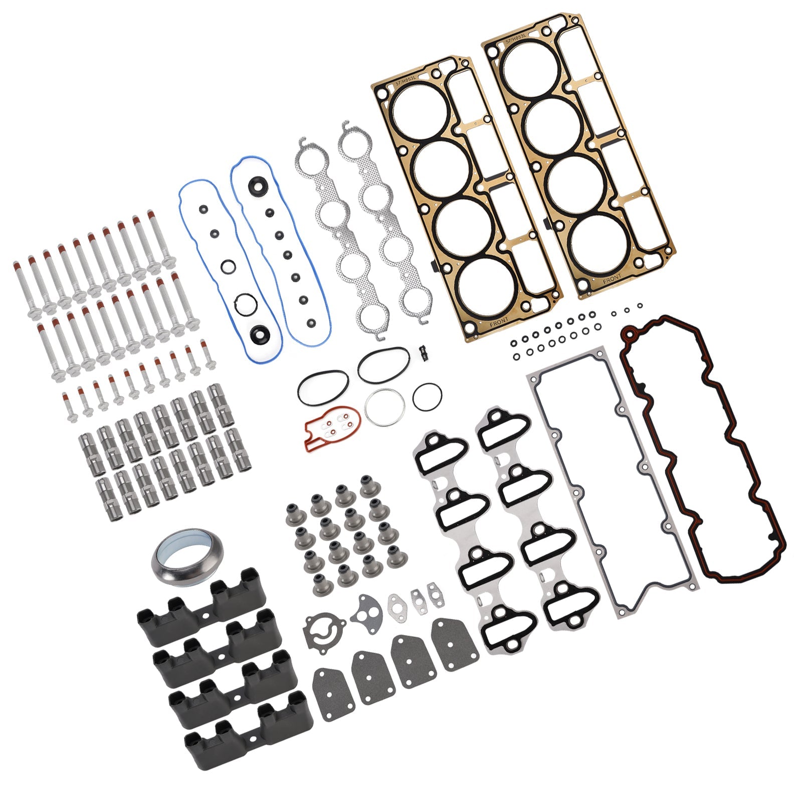 2009 For Chevrolet Colorado 5.3L 5328CC 325CID V8 OHV NON-AFM Lifters Kit Head Gasket Set Head Bolts Lifters & Guides HT2148