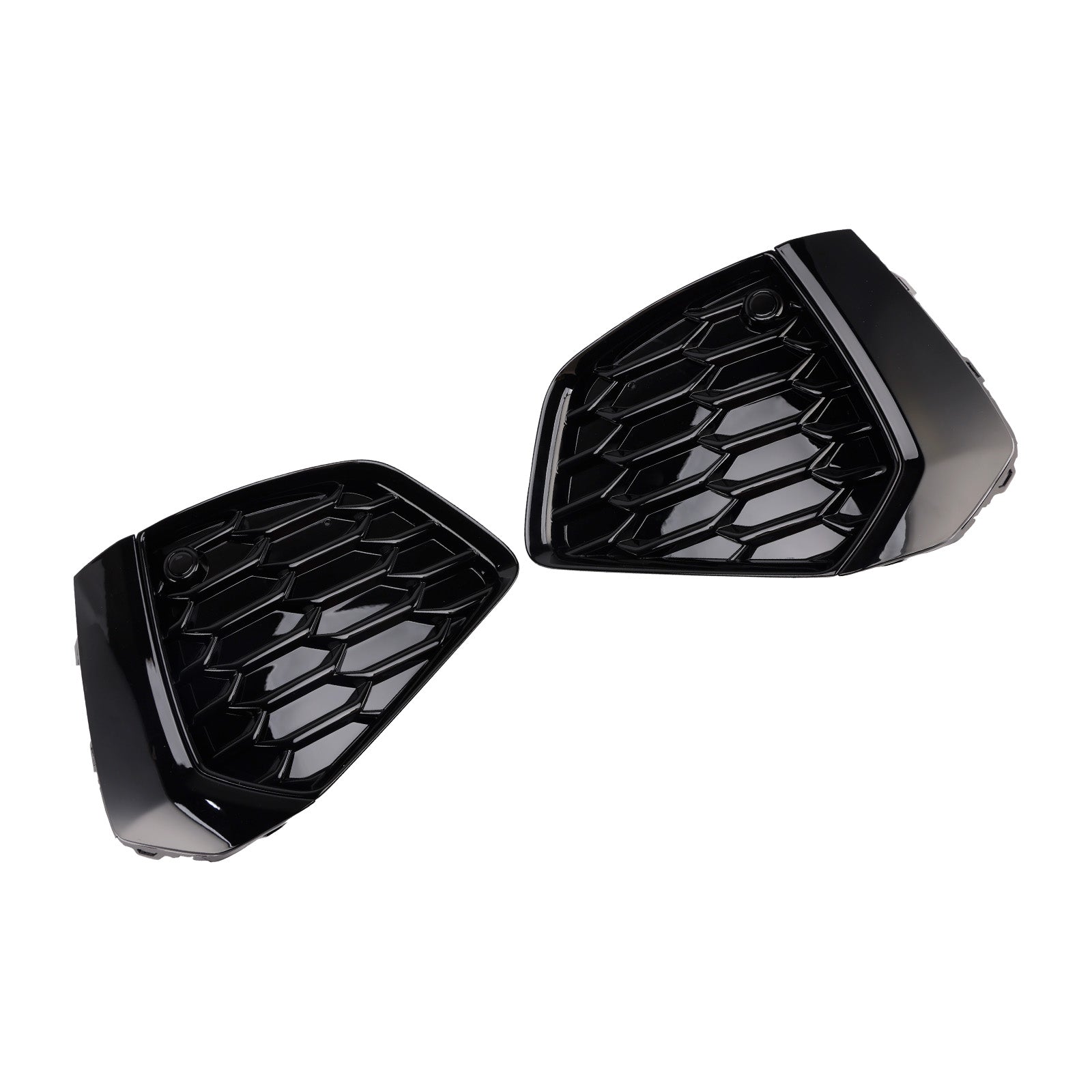 2021 2022 2023 Audi A3 S-line Black Front Honeycomb Fog Light Grille Cover