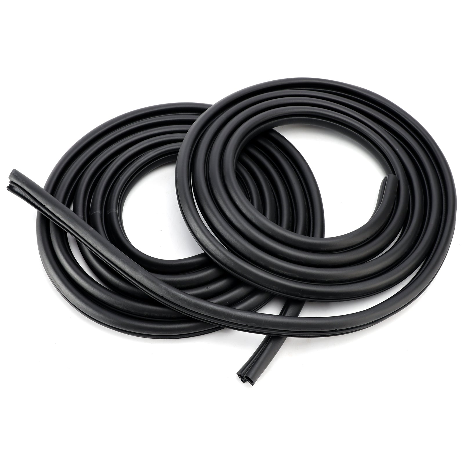 2003-2009 For Hummer H2 2Pcs Front/Rear Door Rubber Seal Weatherstrip