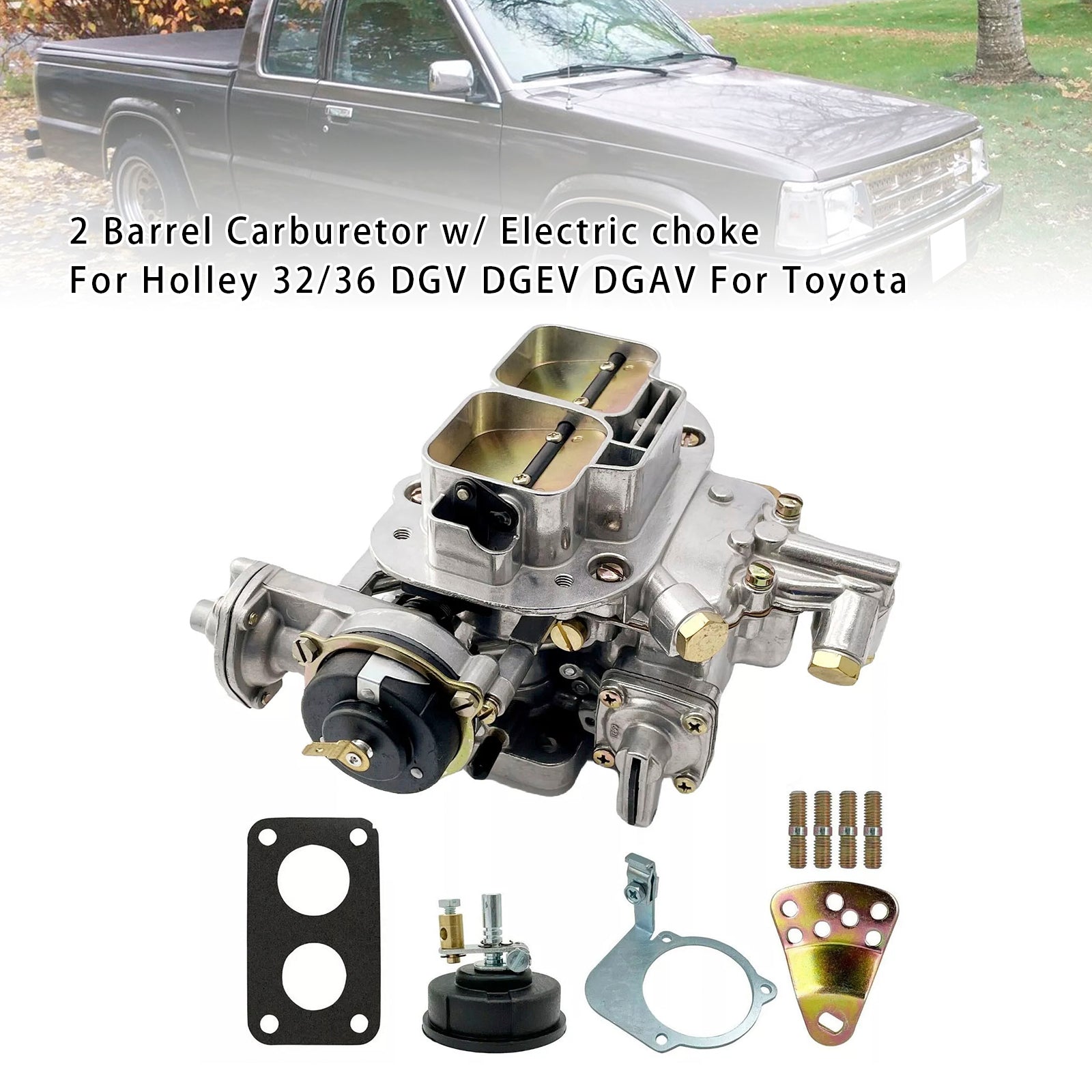 1973-1974 Datsun Pickup L18 (1800cc) PL620 also fits 510, 610, and 710 2 Barrel Carburetor w/ Electric choke For Holley 32/36 DGV DGEV DGAV