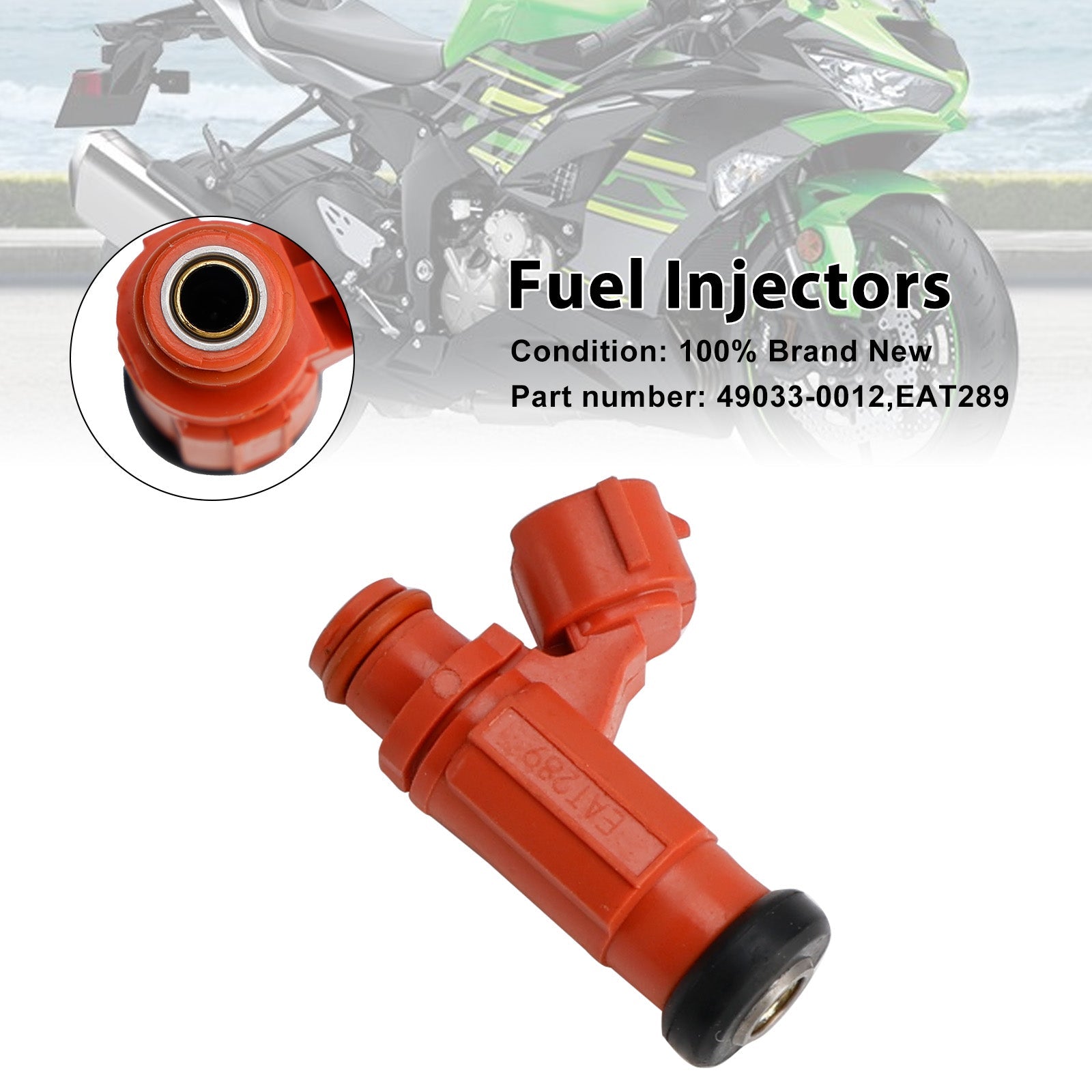 49033-0012 Fuel Injectors EAT289 For Kawasaki NINJA 1000 ZX-6R Z1000