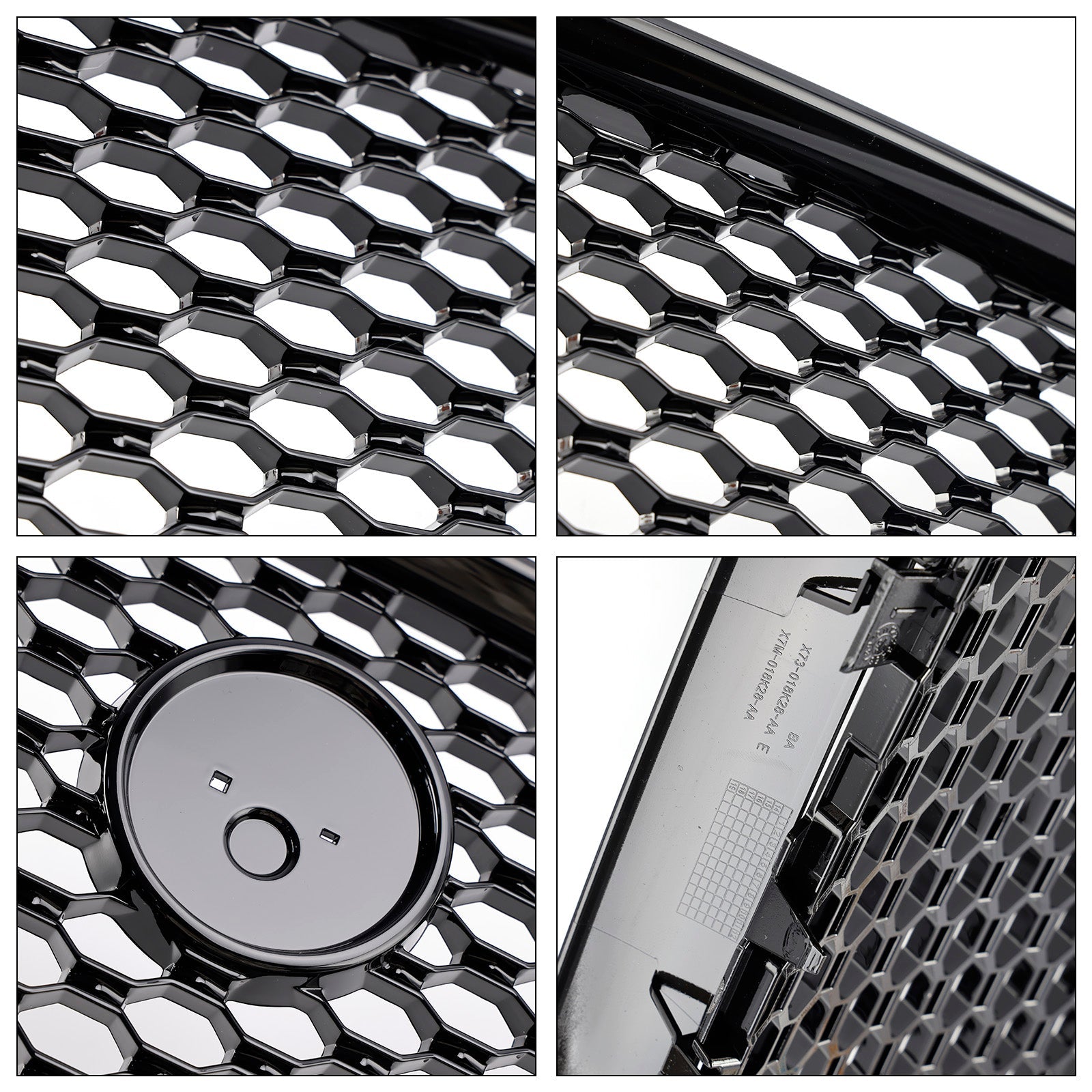 2015-2018 Jaguar XE Pre-Facelift Gloss Black Honeycomb Front Bumper Grille Grill