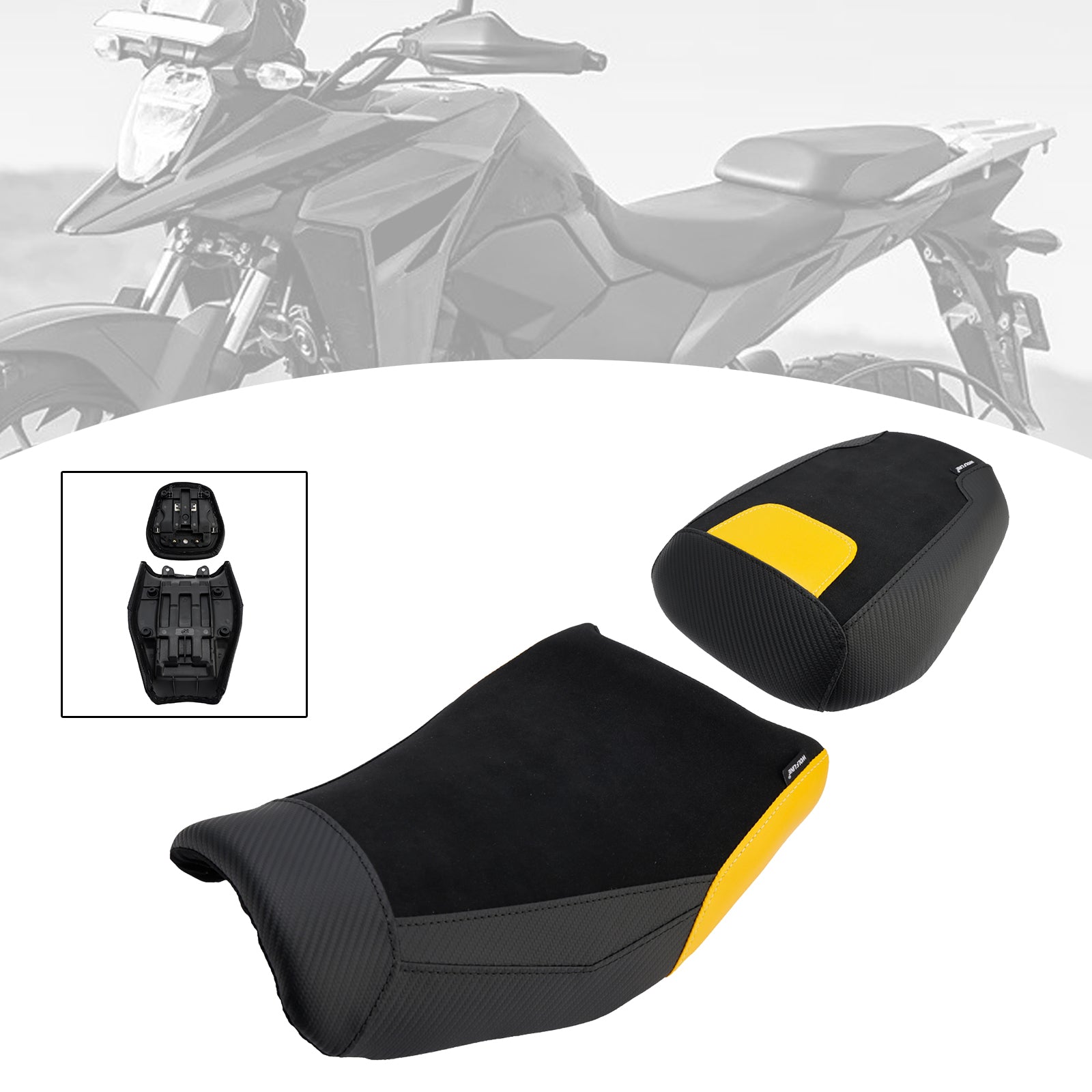 2024-2025 For Suzuki V-Strom250Sx Lower Front W/ Rear Seat Driver Pillion Yellow