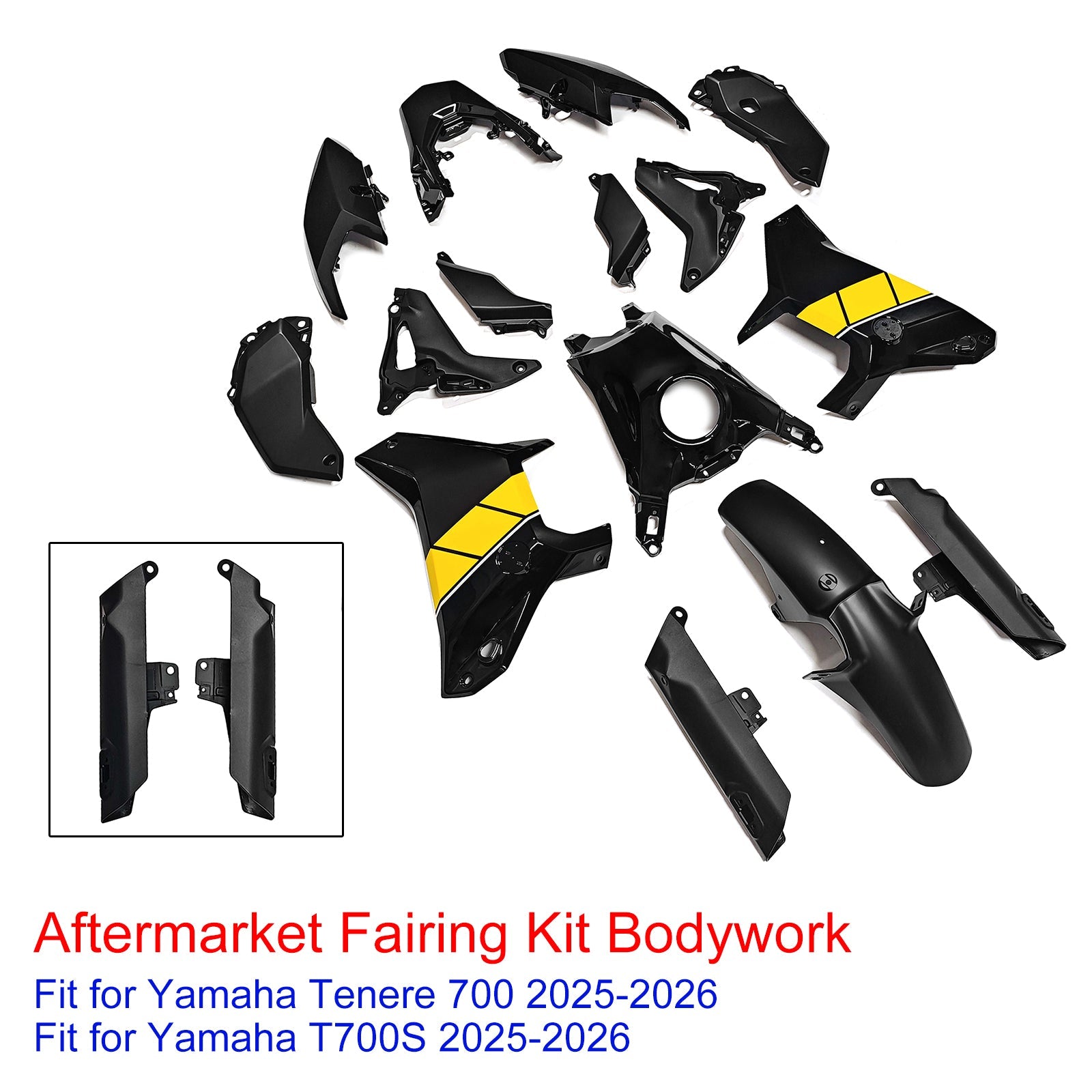 Injection Bodywork Fairing Kit for Yamaha Tenere 700 T700S 2025-2026