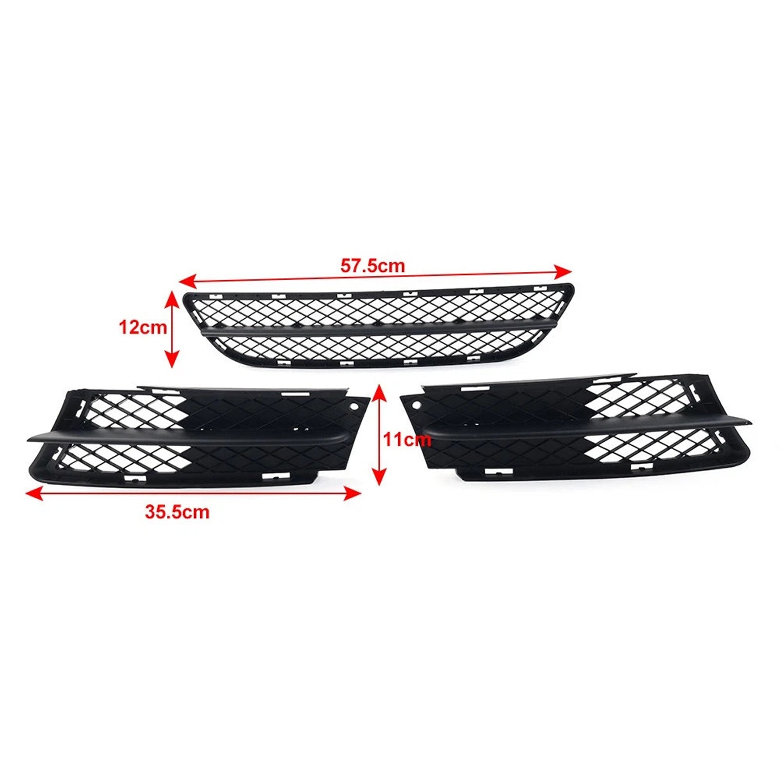 Front Bumper Lower Grille Set For BMW 3 Series E90 E91 2006-2008 51117134074