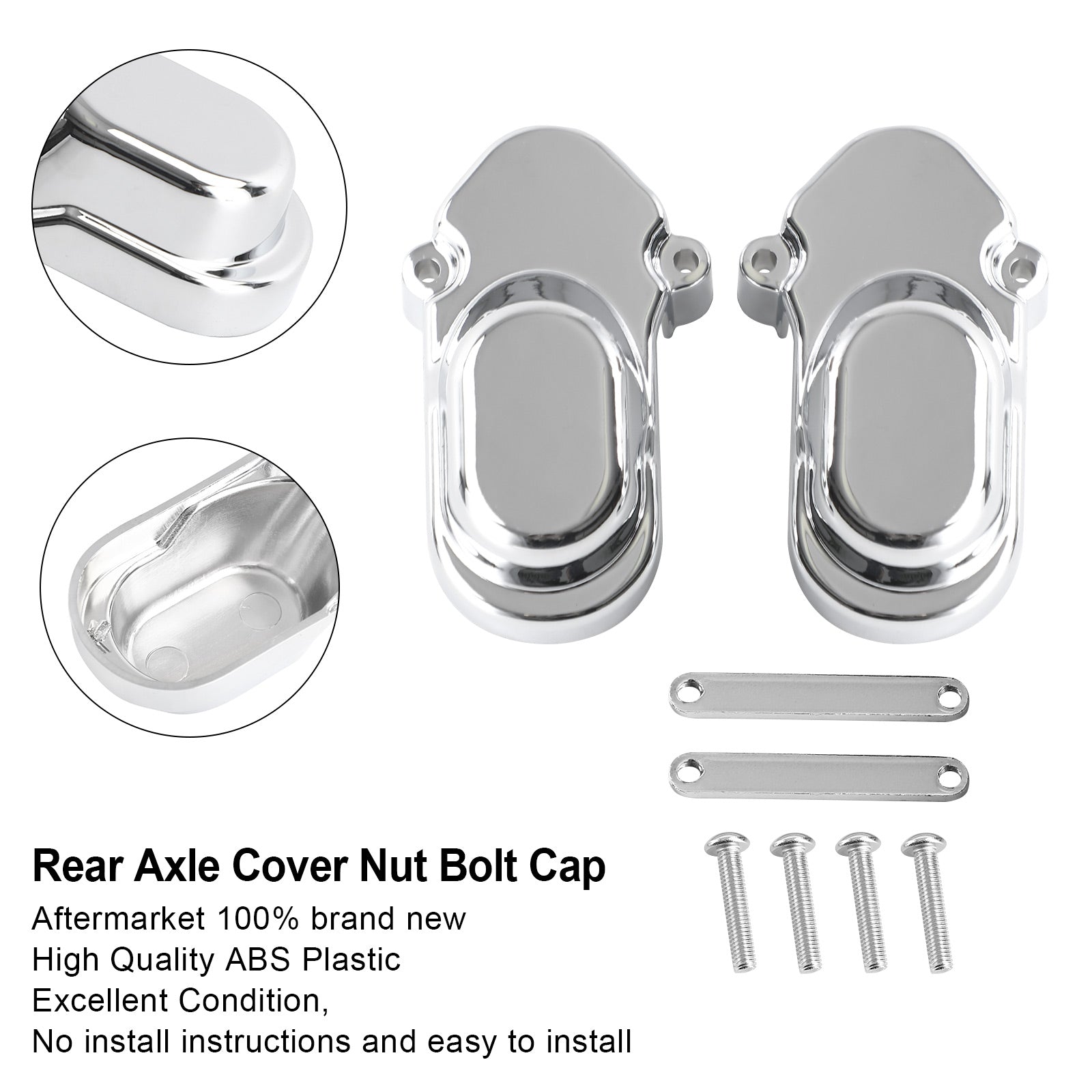 Rear Axle Cover Nut Bolt Cap For Sportster 1200 XL1200C 883 2005-2017 Generic