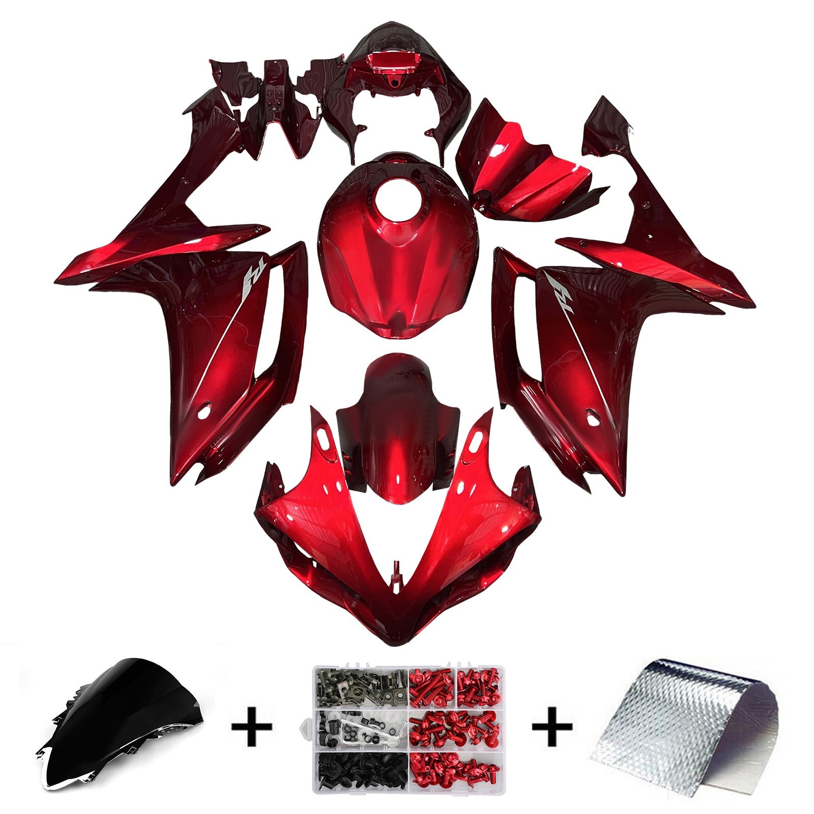 Injection Fairing Kit Bodywork Plastic ABS For Yamaha YZFR1 YZF-R1 2007-2008