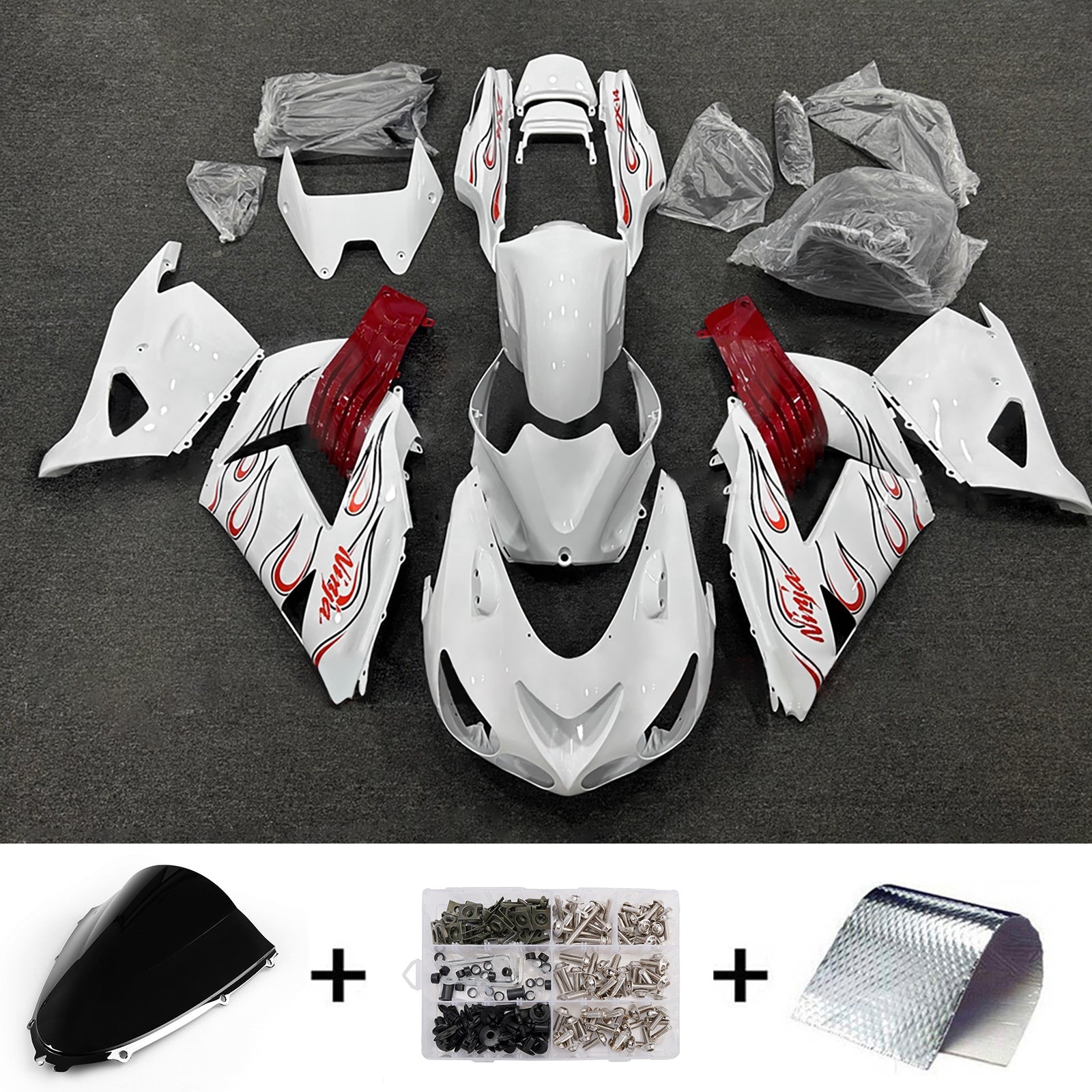Injection Fairing Kit Bodywork fit For Kawasaki ZX14R ZZR1400 2012-2026