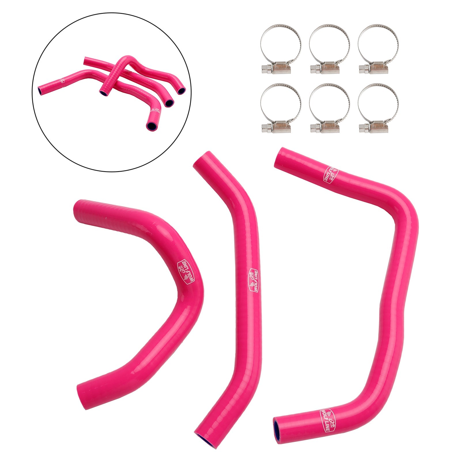 2023-2024 Kawasaki ZX4R ZX-4RR Silicone Radiator coolant Hose kit