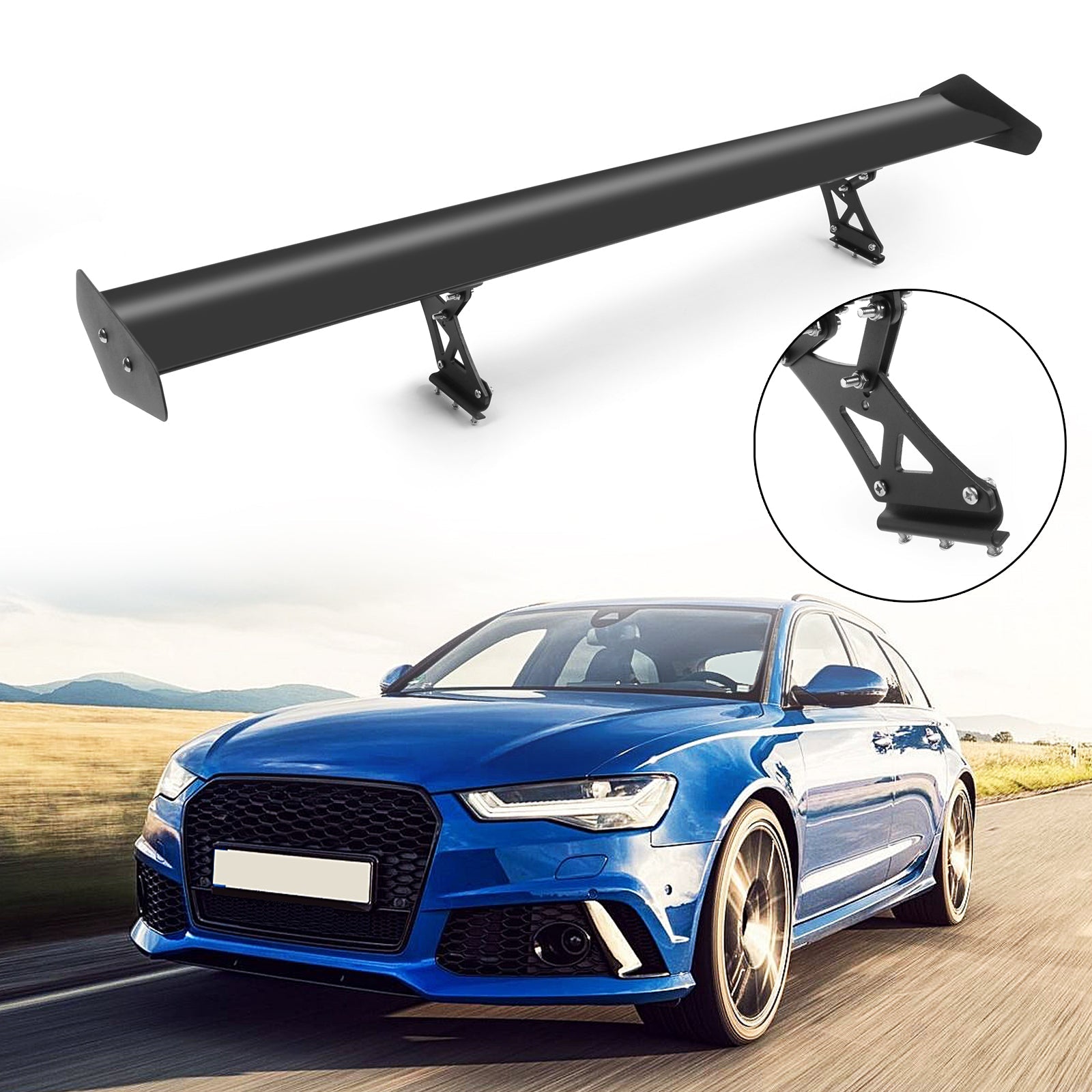 Universal Adjustable Lightweight GT Aluminum Rear Trunk Wing Racing Spoiler