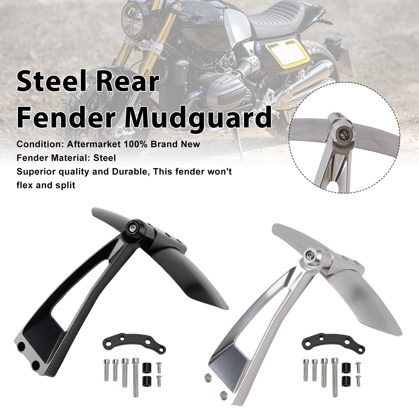 2017-2023 For BMW R nineT Pure Steel Rear Fender Mudguard