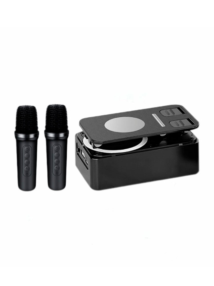 4 in 1 Phone Holder Bluetooth Speaker Wireless Charger Power Bank Desktop Live