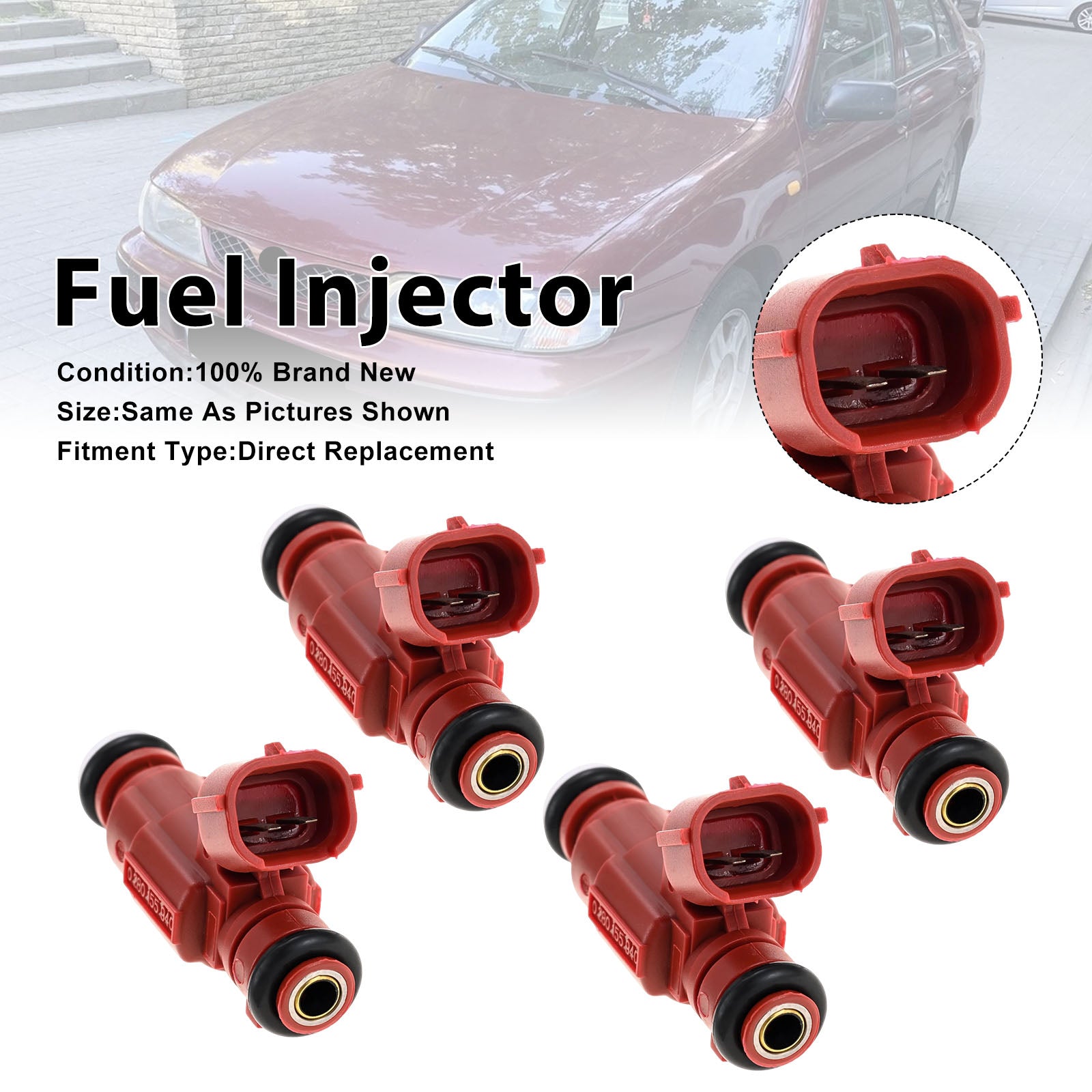 4Pcs Fuel Injector For Nissan Almera Primera 96-08 0280155940 16600-9F600